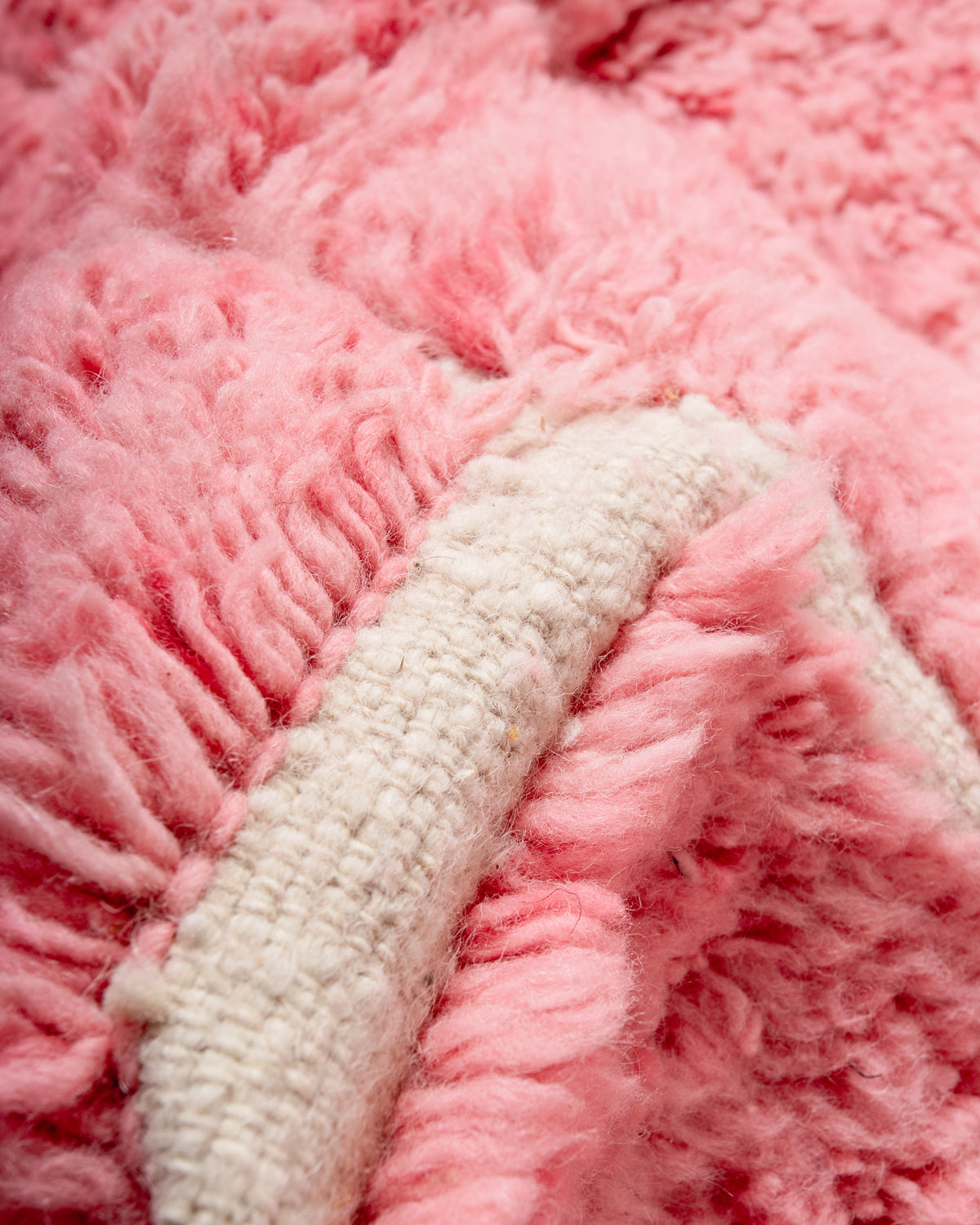 Modern, designer, handcrafted Berber rug from Morocco. Beniourain carpet with beautiful colours and patterns and fluffy wool texture. 