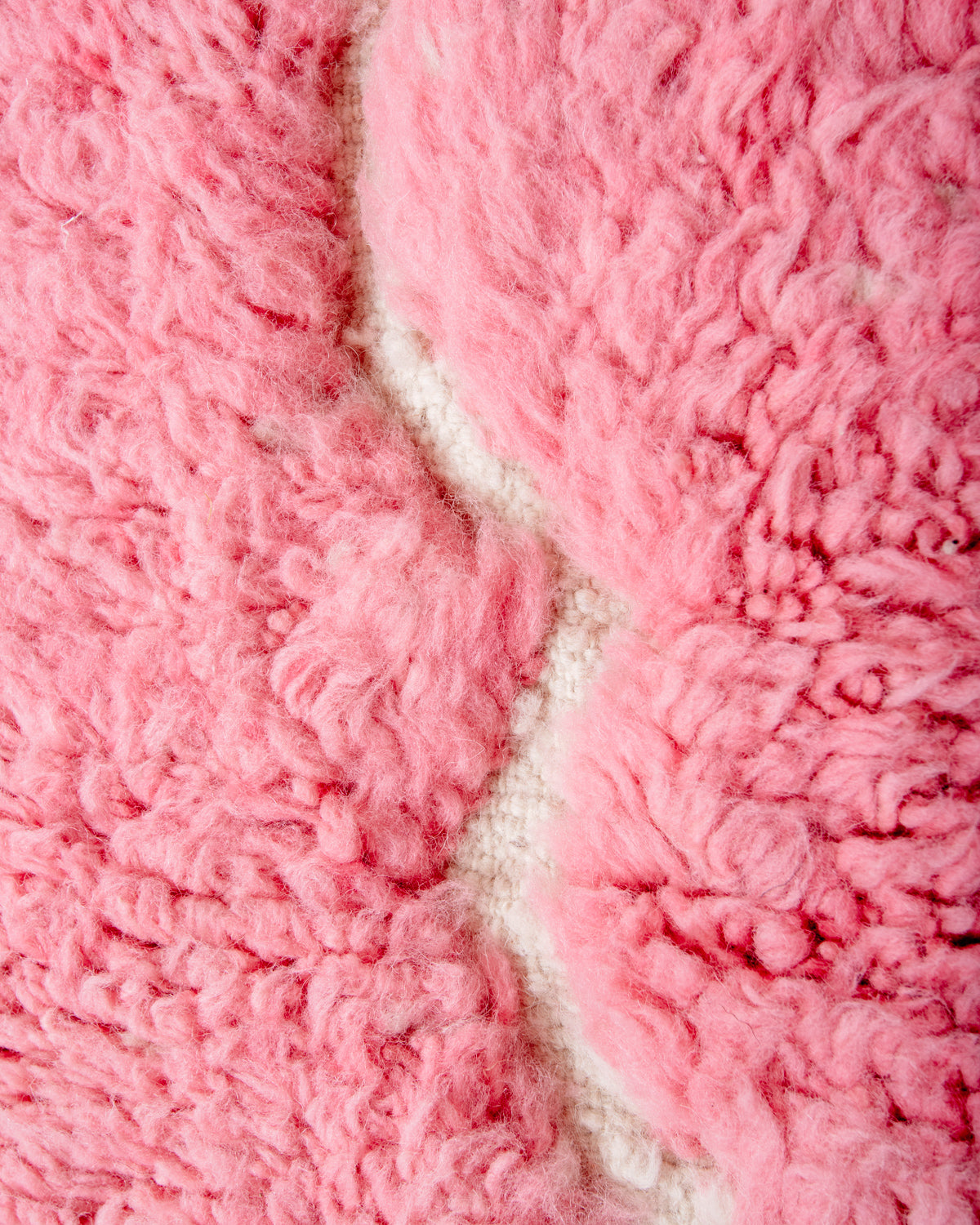 Modern, designer, handcrafted Berber rug from Morocco. Beniourain carpet with beautiful colours and patterns and fluffy wool texture. 