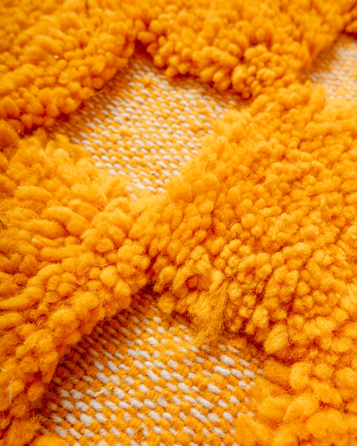 odern, designer, handcrafted Berber rug from Morocco. Beniourain carpet with beautiful colours and patterns and fluffy wool texture. 