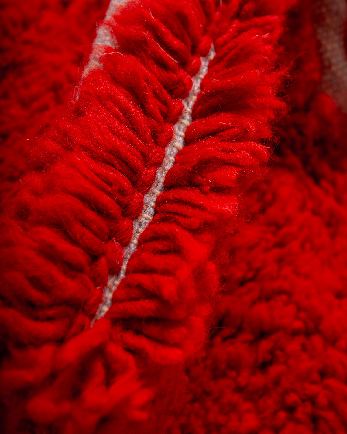 Modern, designer, handcrafted Berber rug from Morocco. Beniourain carpet with beautiful colours and patterns and fluffy wool texture. 