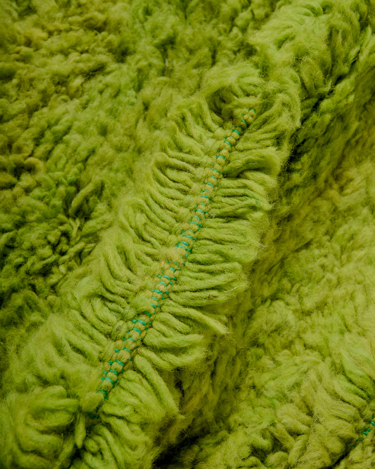 Modern, designer, handcrafted Berber rug from Morocco. Beniourain carpet with beautiful colours and patterns and fluffy wool texture. 