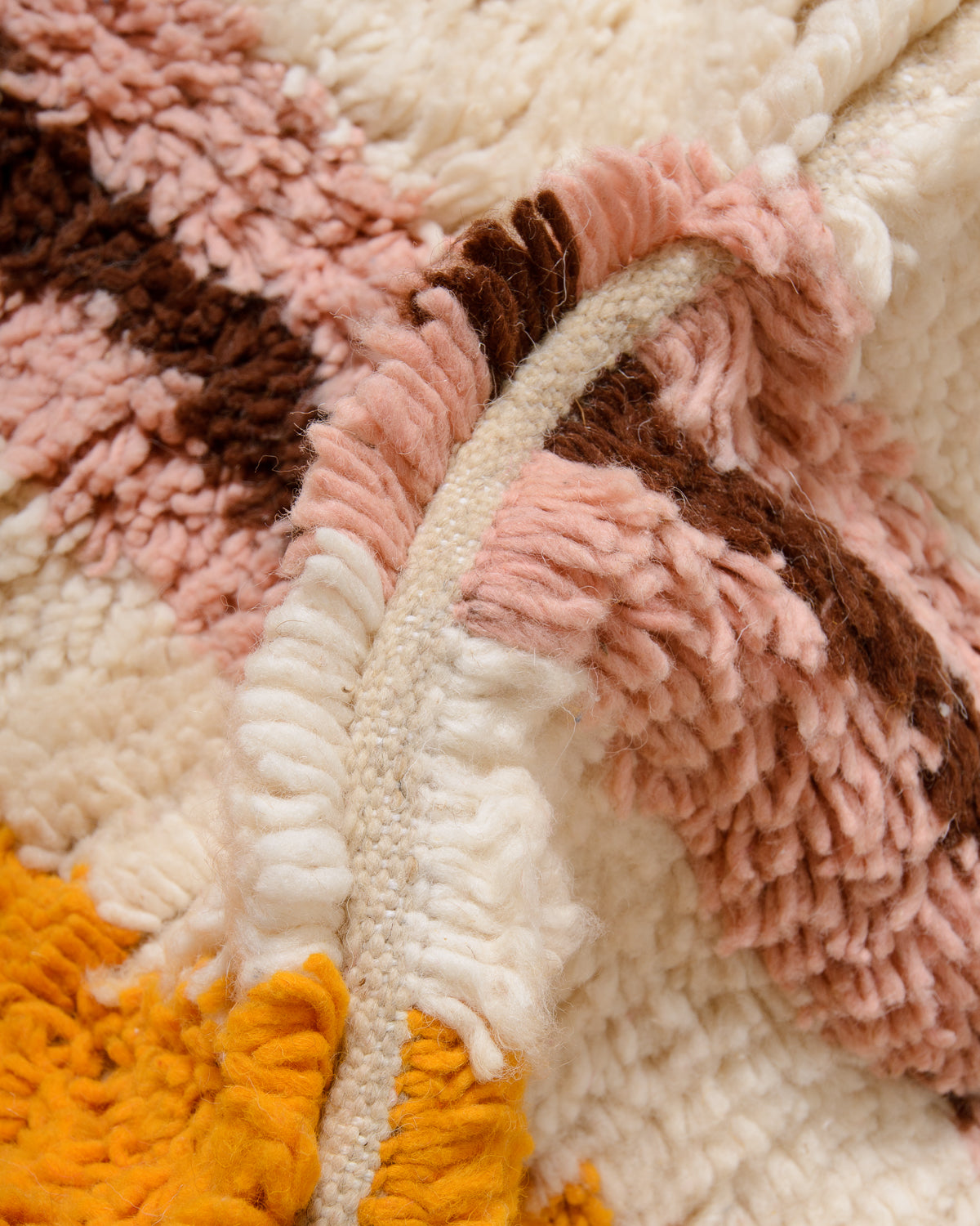 Modern designer handcrafted Berber rug from morocco Azilal with beautiful colors and patterns