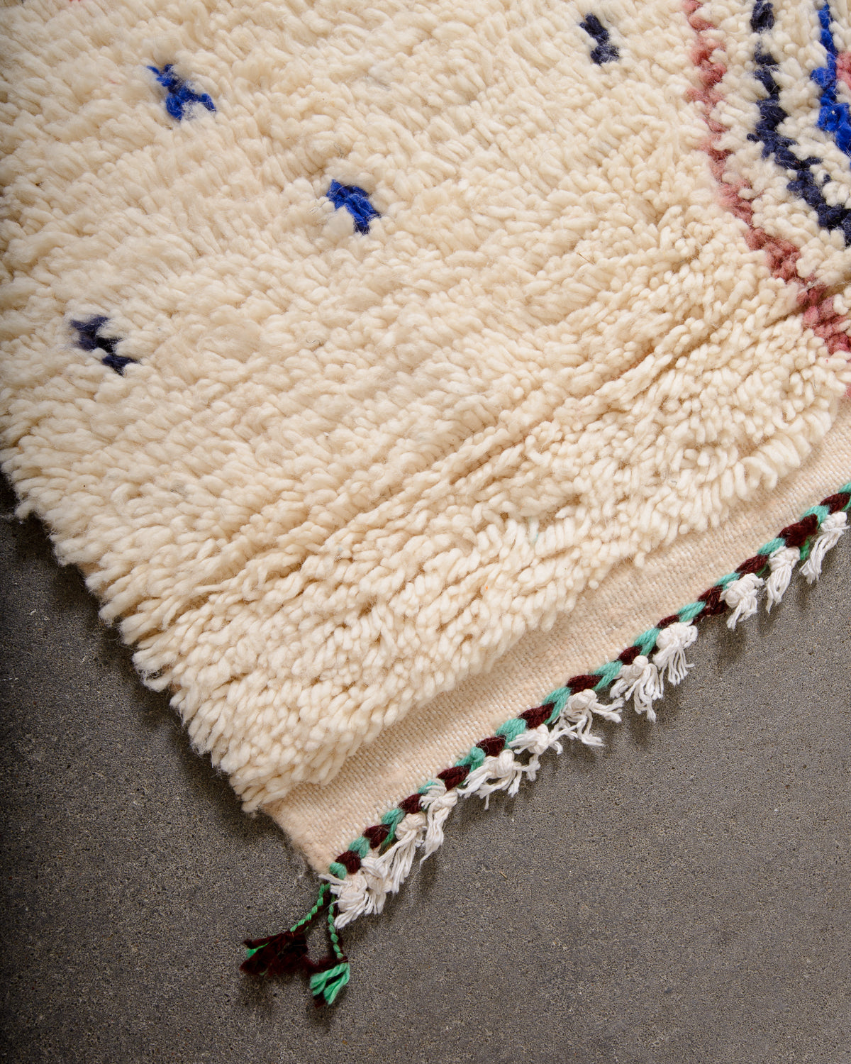 Modern designer handcrafted Berber rug from morocco Azilal with beautiful colors and patterns
