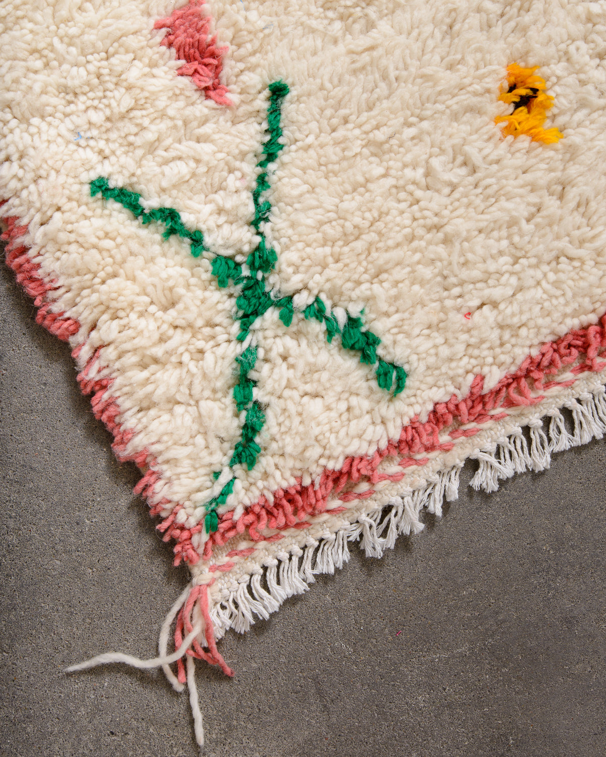 Modern designer handcrafted Berber rug from morocco Azilal with beautiful colors and patterns