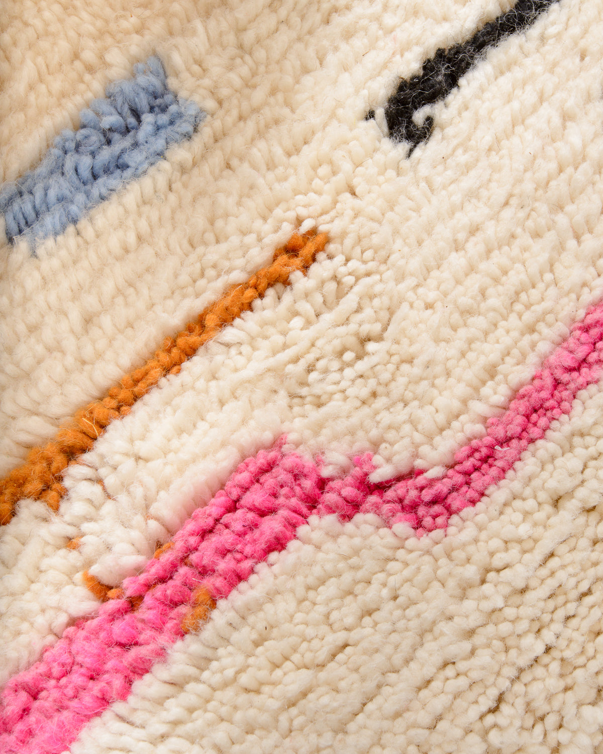 Modern designer handcrafted Berber rug from morocco Azilal with beautiful colors and patterns