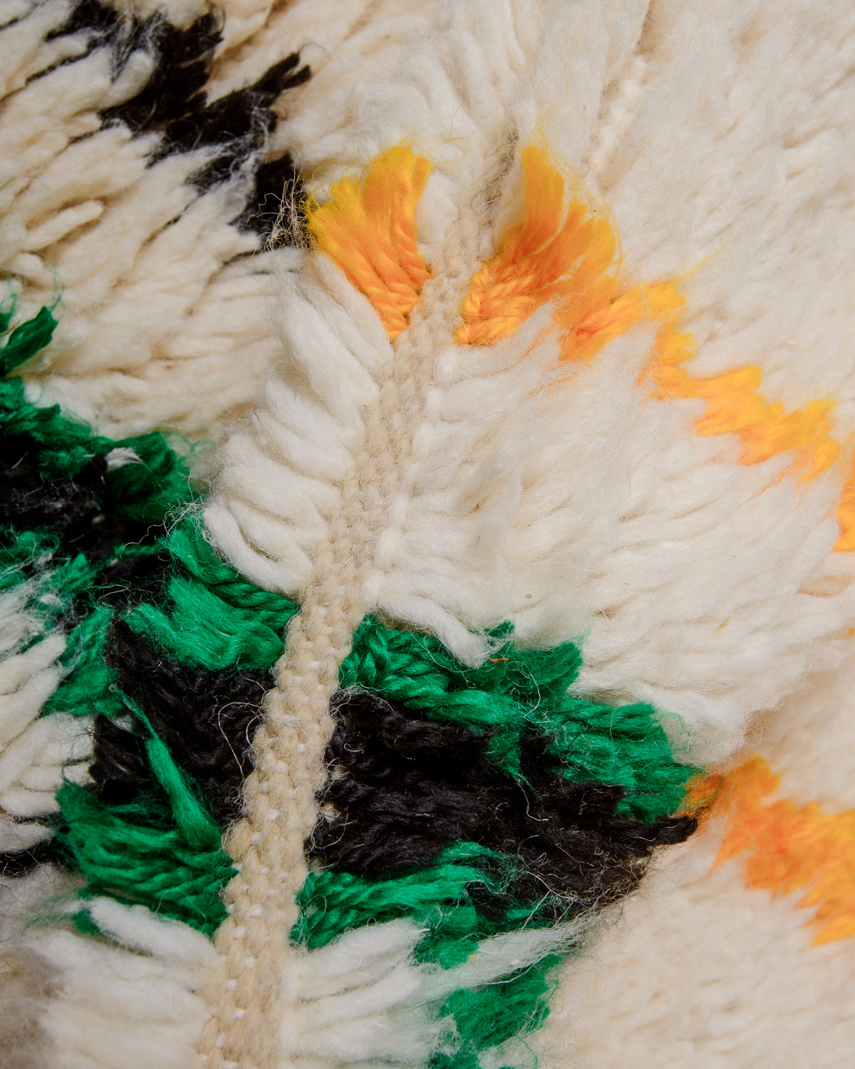 Modern designer handcrafted Berber rug from Morocco. Azilal rug with beautiful colours and patterns. Made of sheep’s wool and cotton.