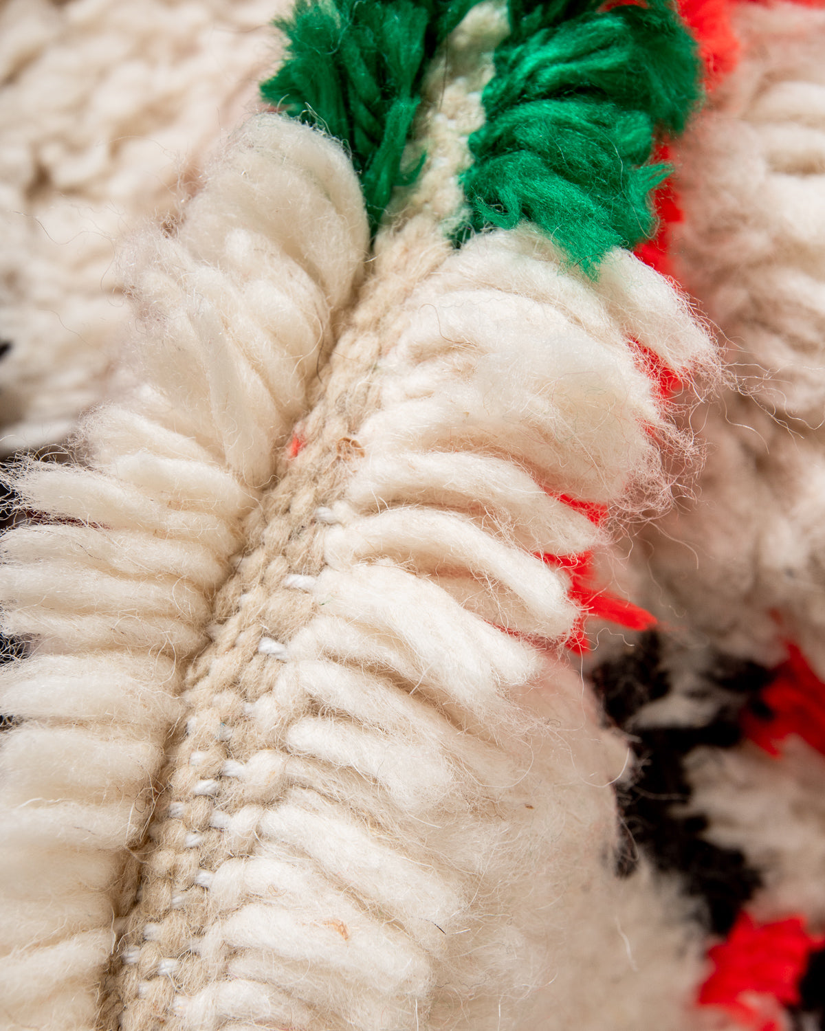 Modern designer handcrafted Berber rug from morocco Azilal with beautiful colors and patterns.