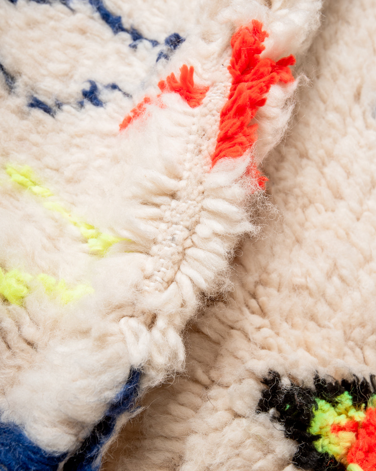 Modern designer handcrafted Berber rug from morocco Azilal with beautiful colors and patterns.