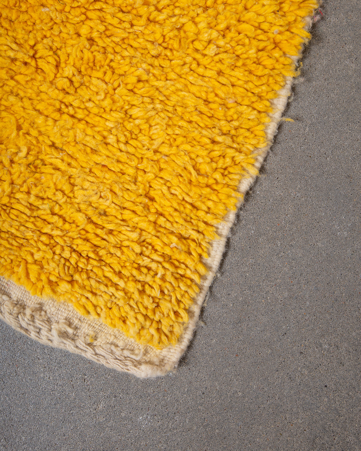 Modern, designer, handcrafted Berber rug from Morocco. Vintage carpet with beautiful colours and patterns and fluffy texture.