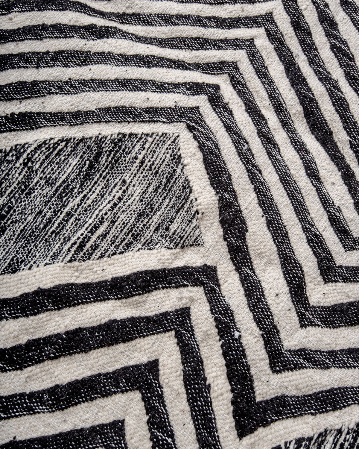 Modern, designer, handcrafted Berber rug from Morocco. Kelim carpet with beautiful designs and robust flat weave. 100% wool.