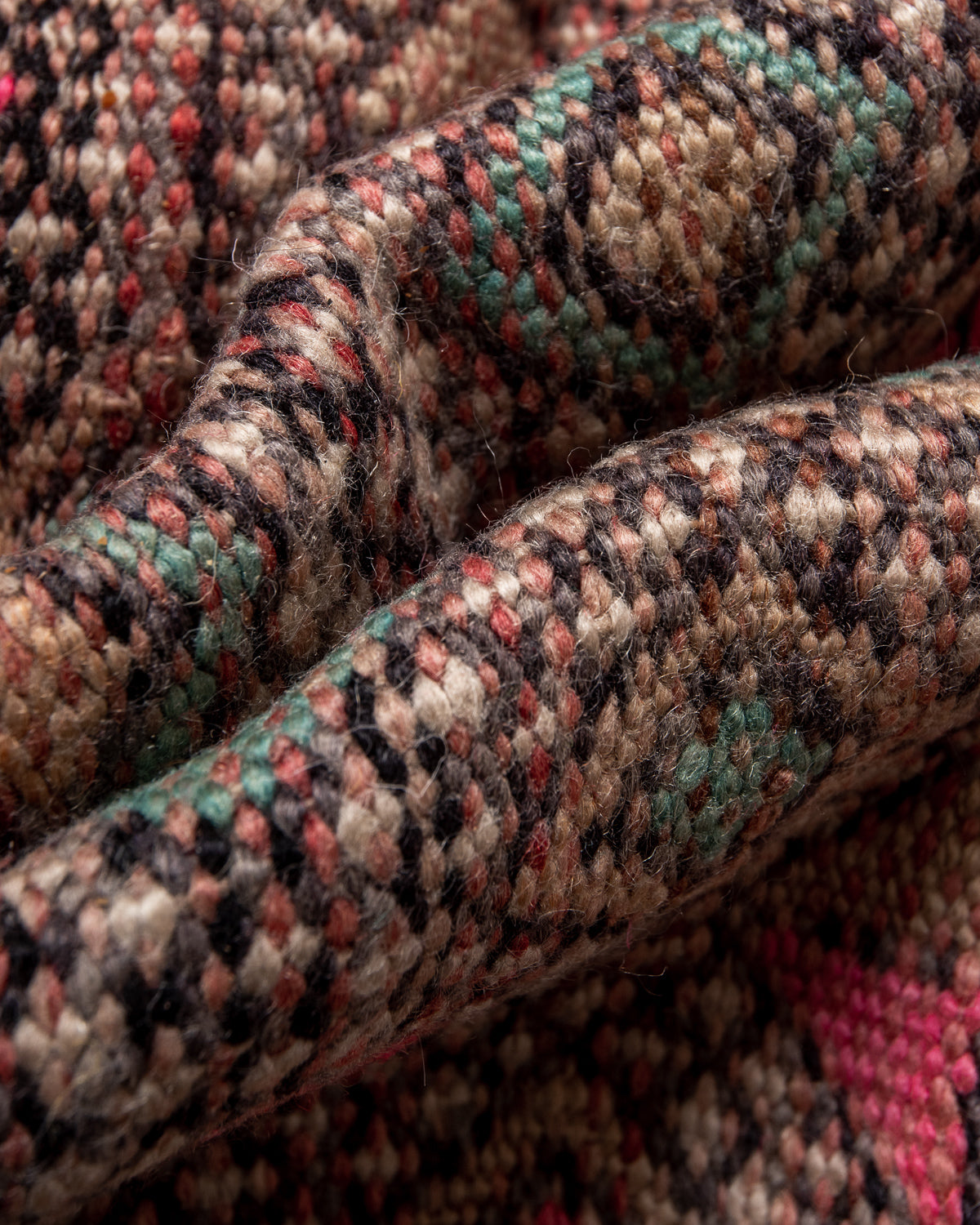 Modern, designer, handcrafted Berber rug from Morocco. Vintage Kelim carpet with beautiful designs and robust flat weave out of wool.