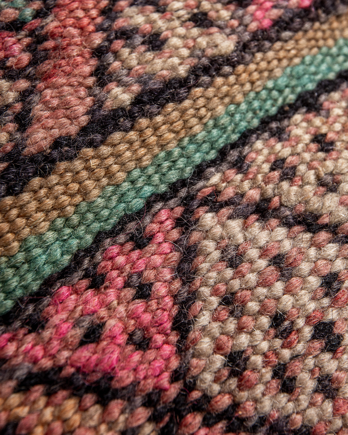 Modern, designer, handcrafted Berber rug from Morocco. Vintage Kelim carpet with beautiful designs and robust flat weave out of wool.