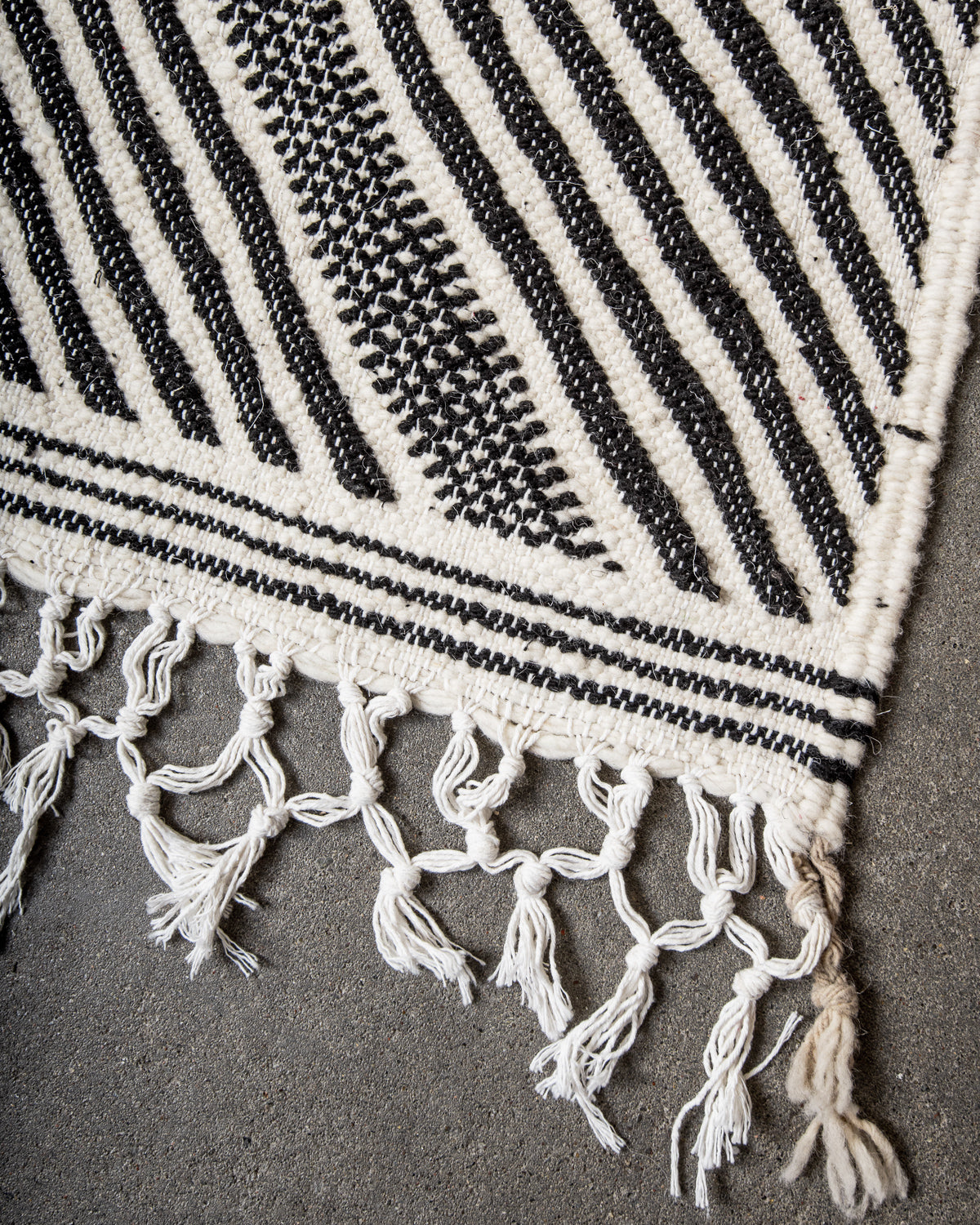 Modern, designer, handcrafted Berber rug from Morocco. Vintage Kelim carpet with beautiful designs and robust flat weave out of wool.