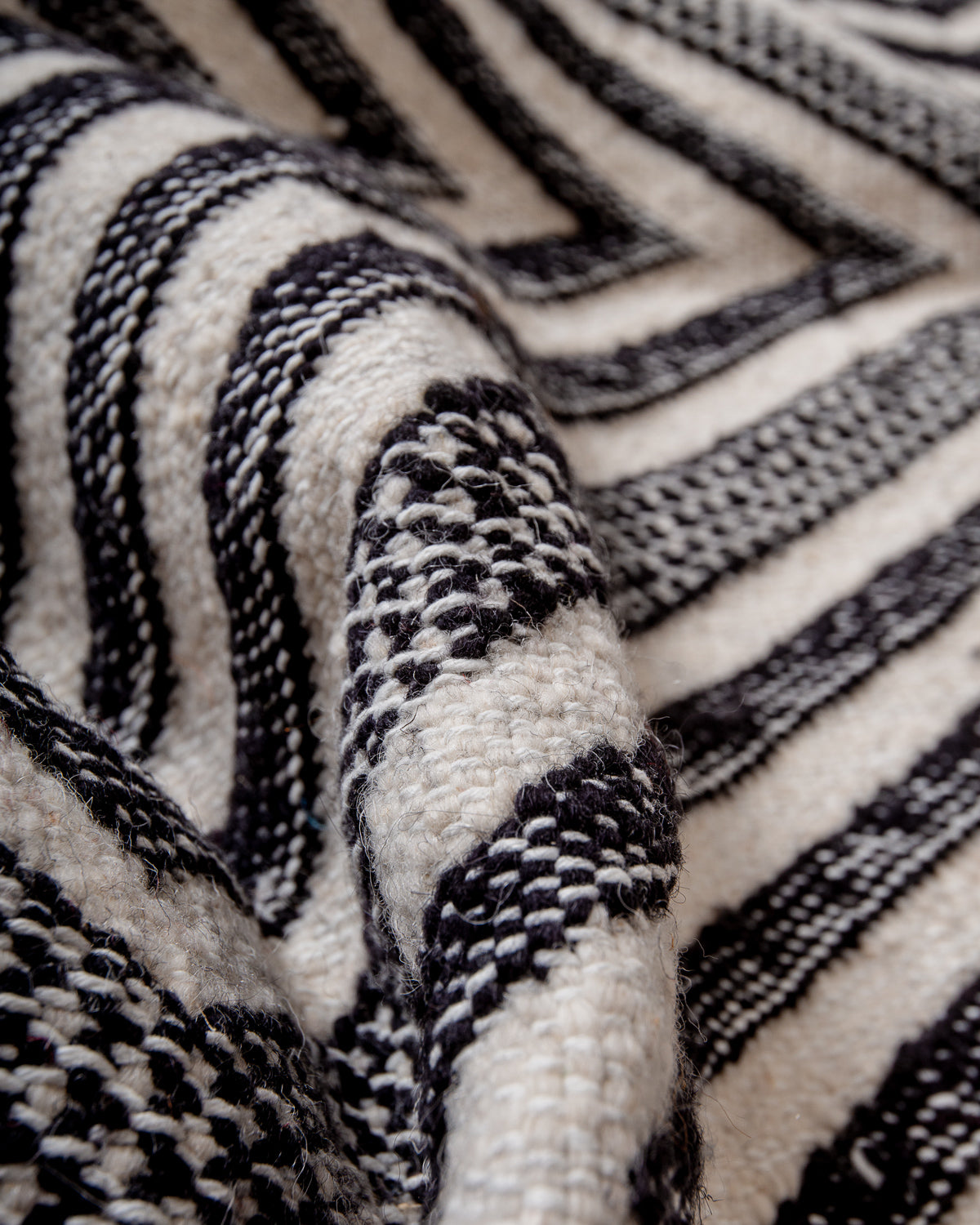 Modern, designer, handcrafted Berber rug from Morocco. Vintage Kelim carpet with beautiful designs and robust flat weave out of wool.