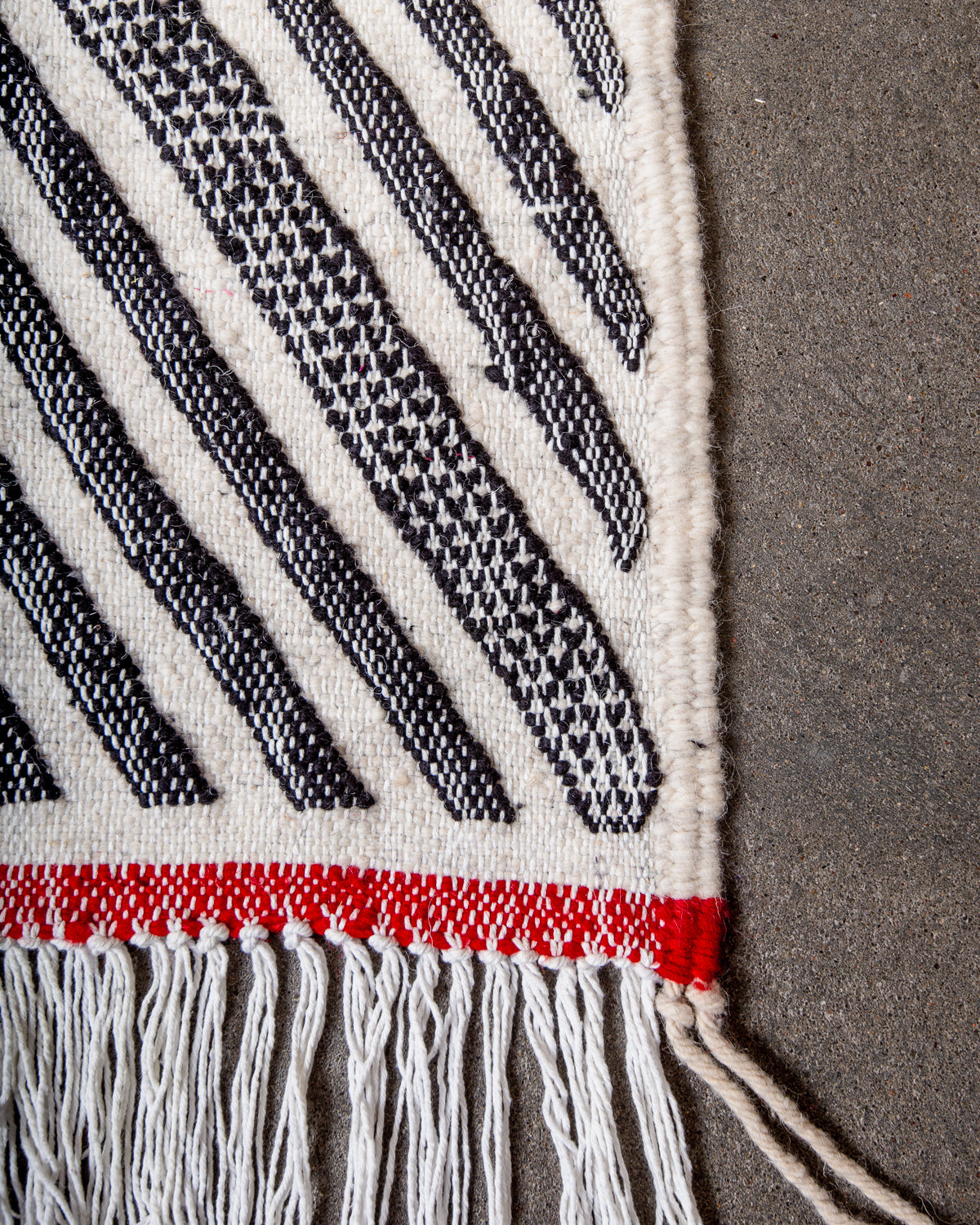 Modern, designer, handcrafted Berber rug from Morocco. Vintage Kelim carpet with beautiful designs and robust flat weave out of wool.