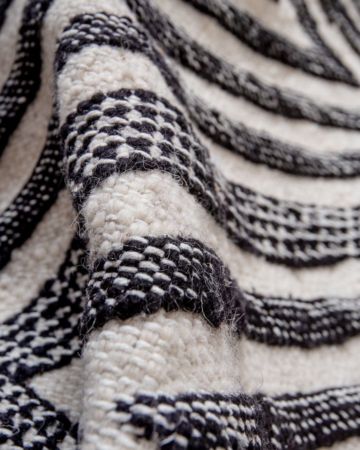 Modern, designer, handcrafted Berber rug from Morocco. Vintage Kelim carpet with beautiful designs and robust flat weave out of wool.