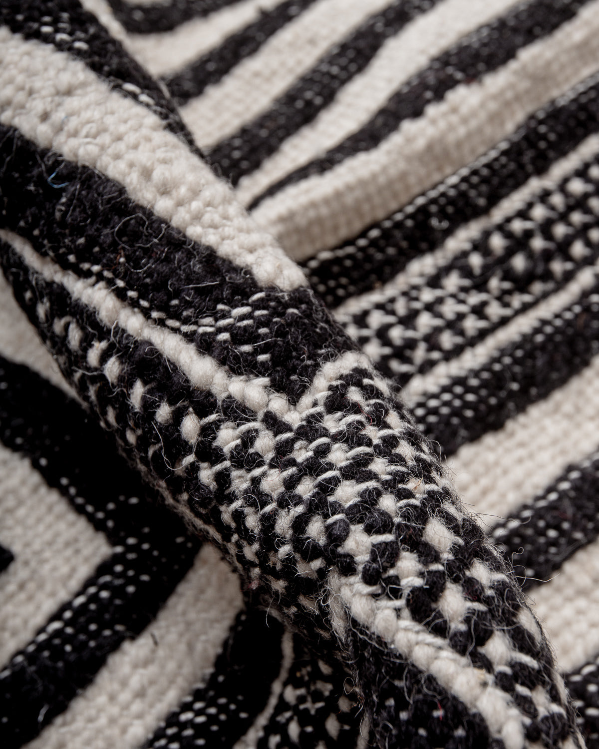 Modern, designer, handcrafted Berber rug from Morocco. Vintage Kelim carpet with beautiful designs and robust flat weave out of wool.