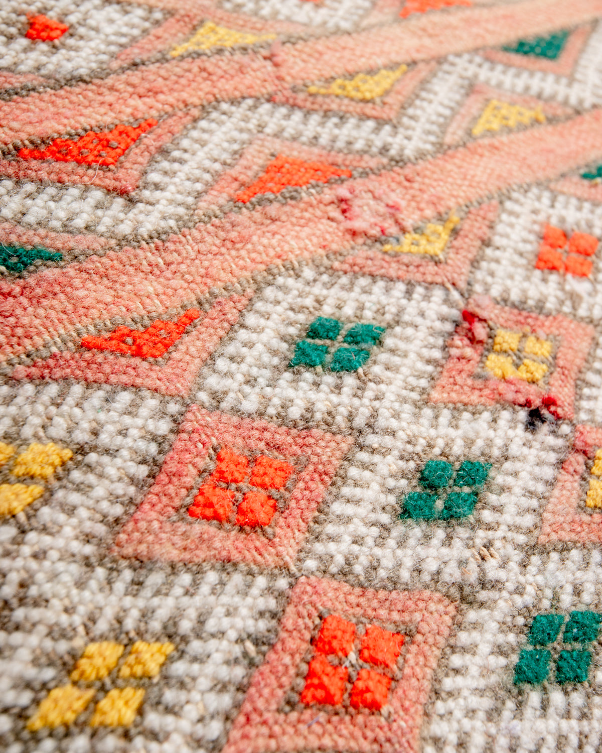 Modern, designer, handcrafted Berber rug from Morocco. Vintage Kelim carpet with beautiful designs and robust flat weave out of wool.