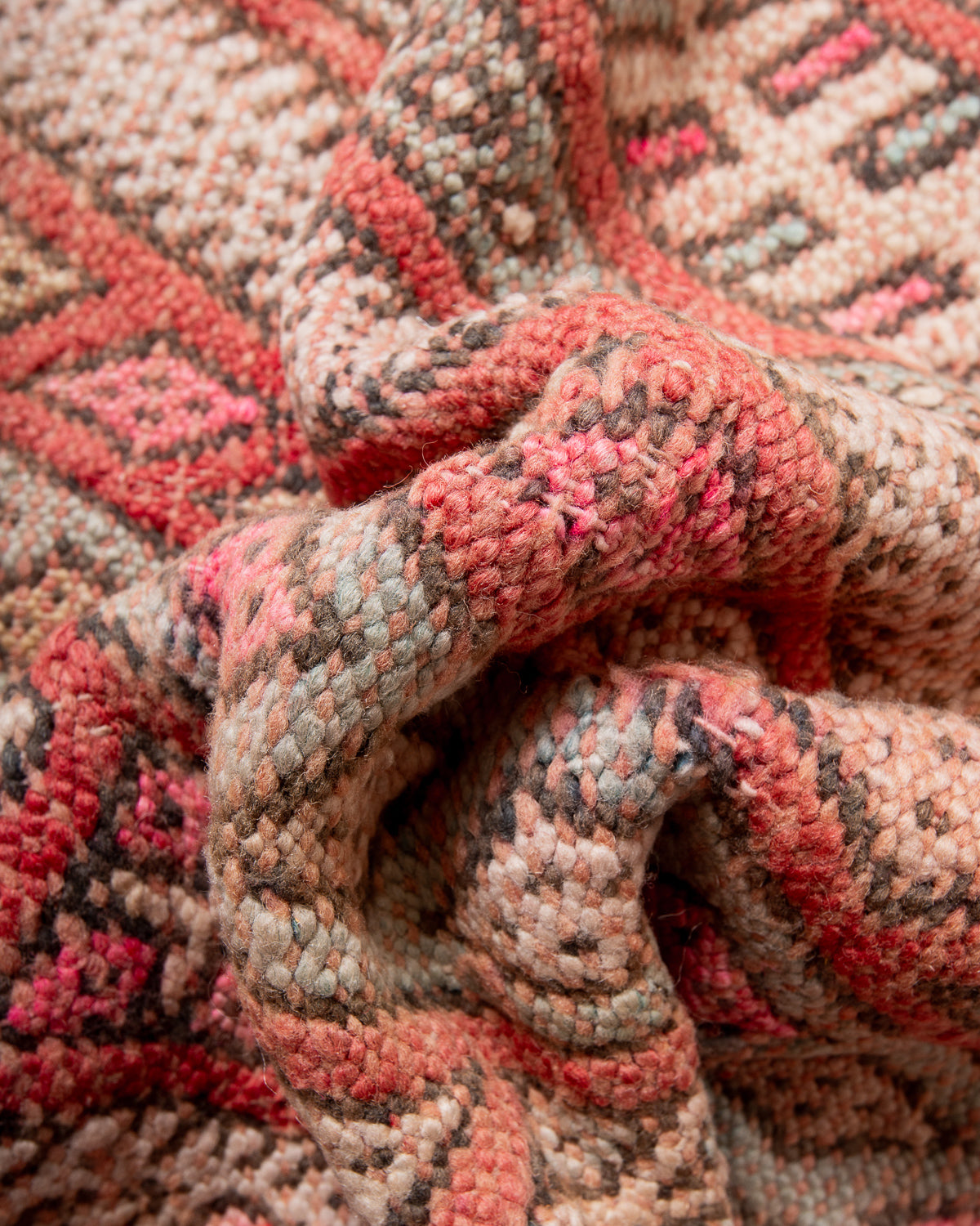 Modern, designer, handcrafted Berber rug from Morocco. Vintage Kelim carpet with beautiful designs and robust flat weave out of wool.