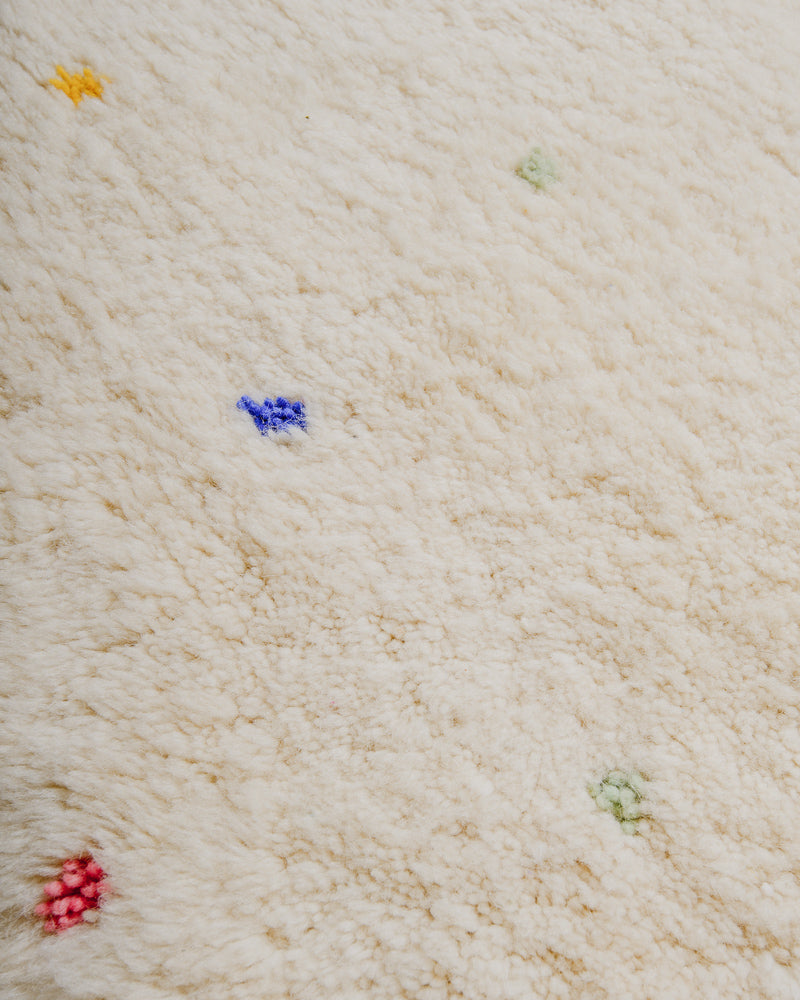 Surface of Berberlin finest dotted rug.