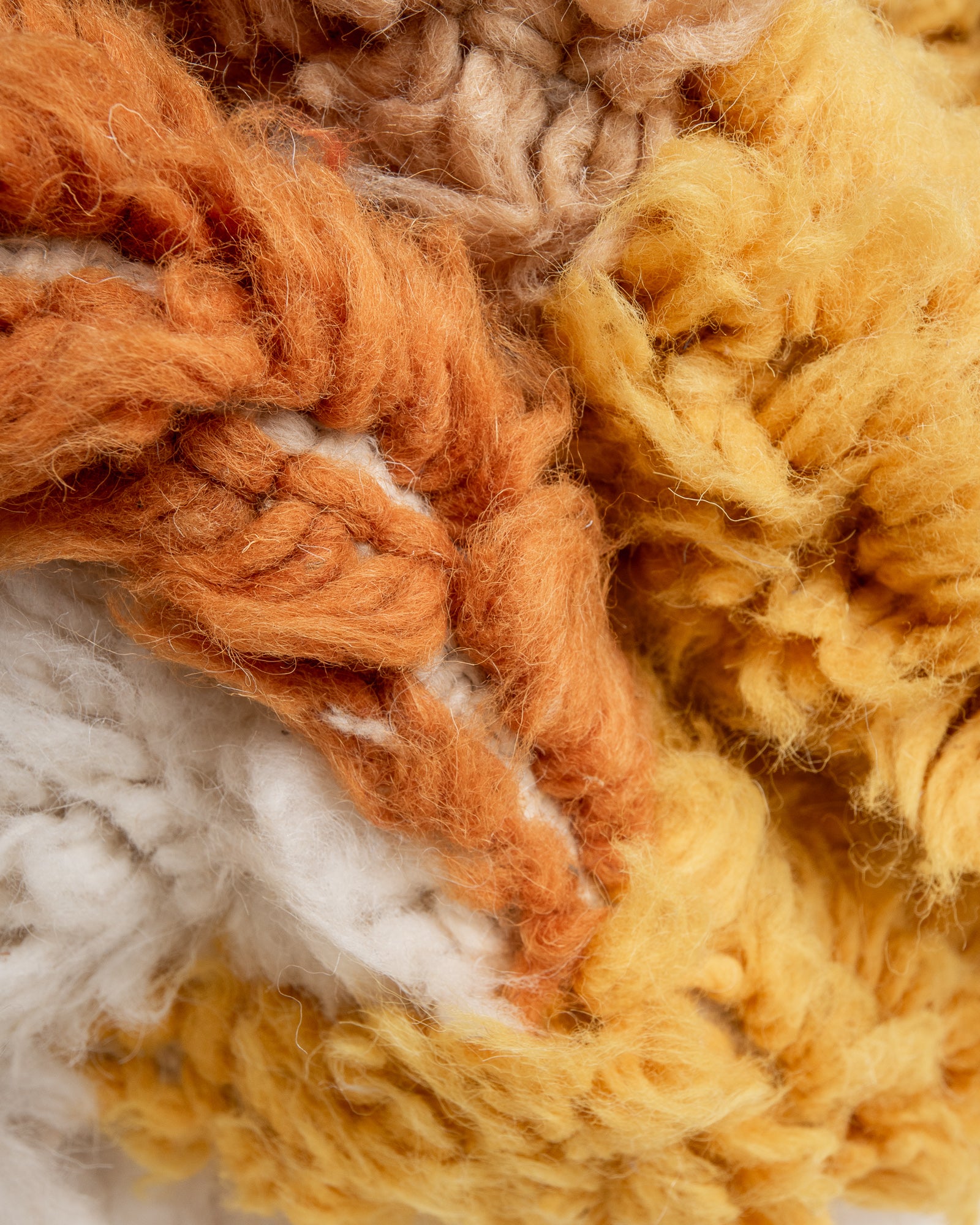 Modern, designer, handcrafted Berber rug from Morocco. Beniourain carpet with beautiful colours and patterns and fluffy wool texture. 