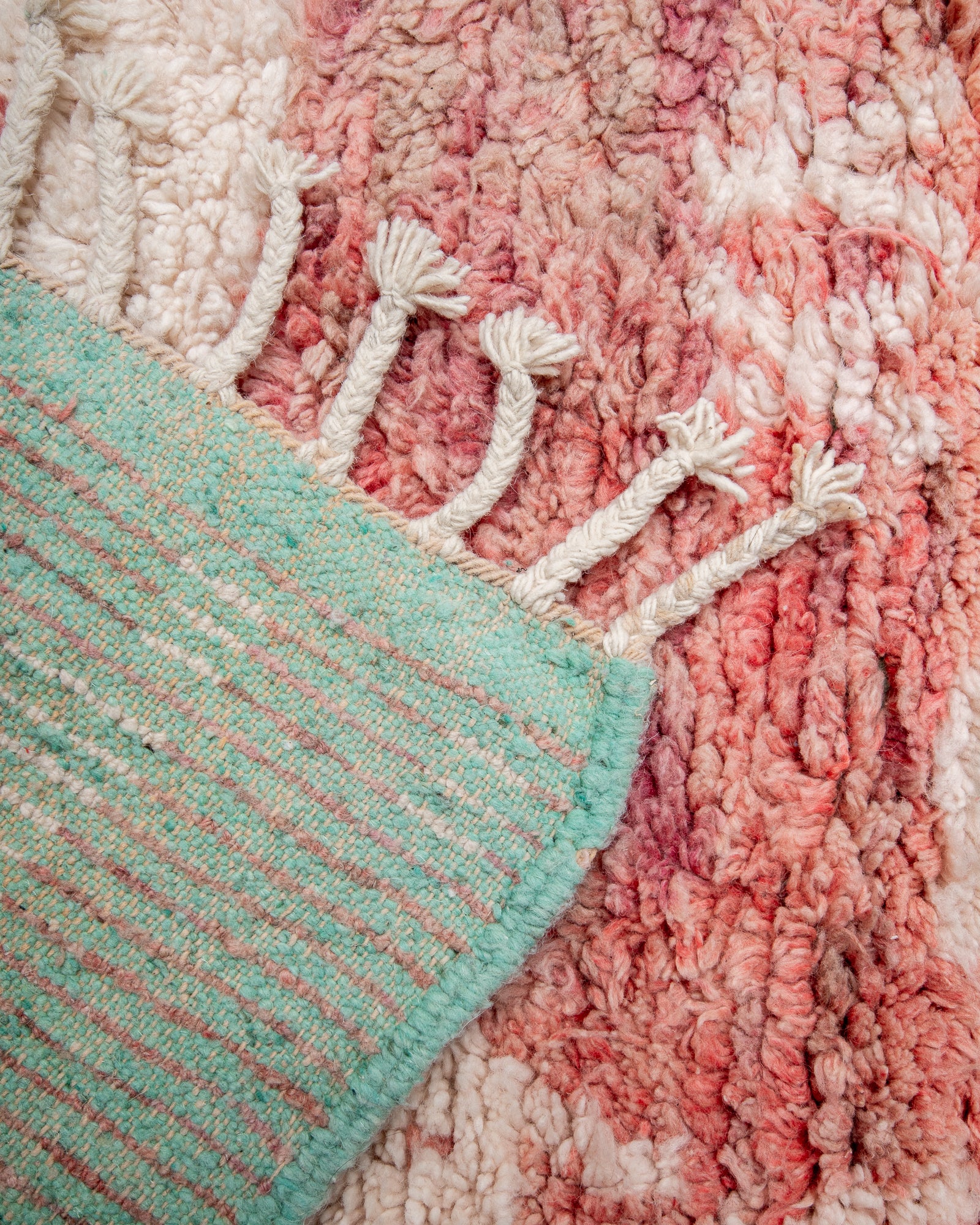 Modern designer handcrafted Berber runner rug from Morocco. Beniourain with beautiful colors and patterns.