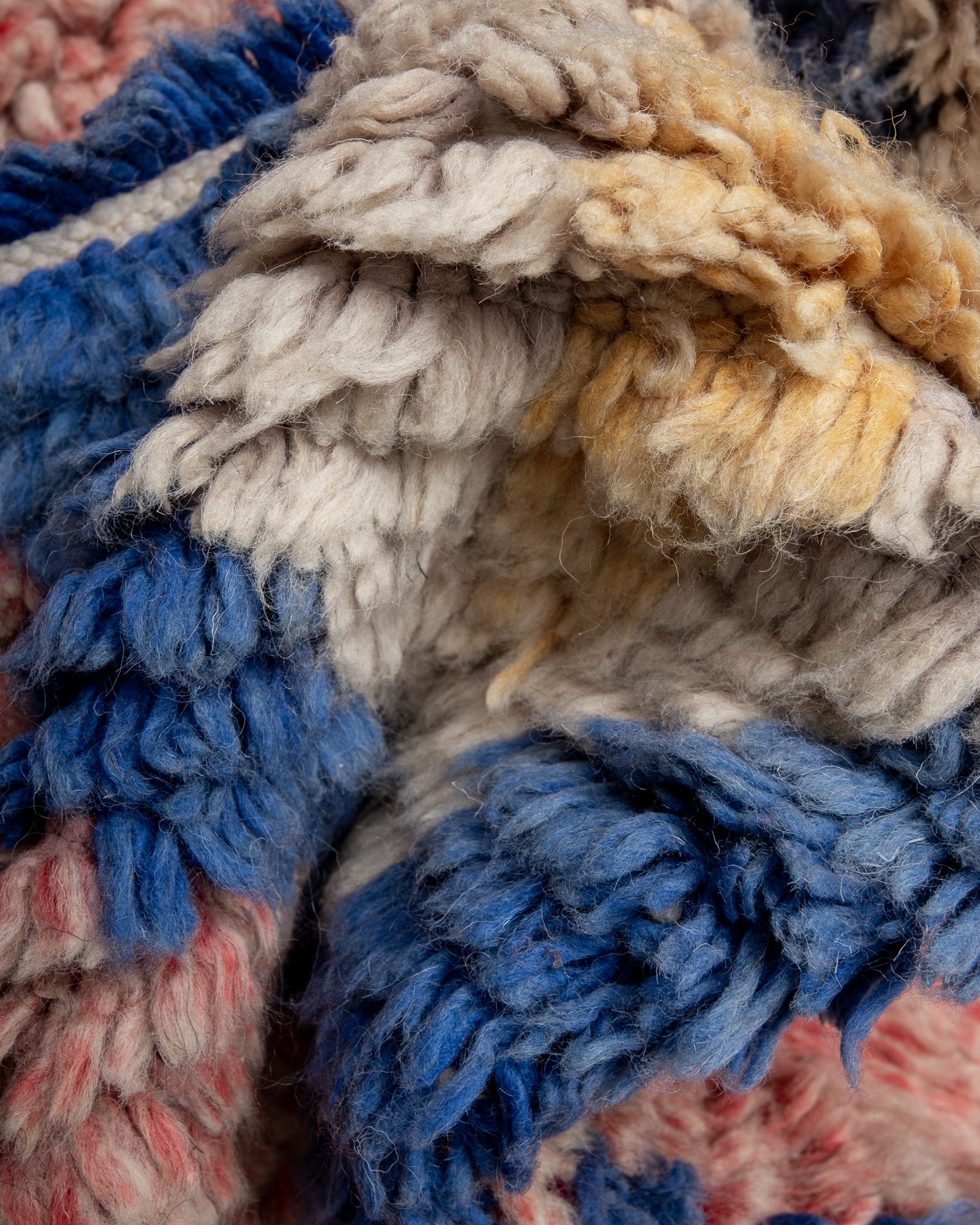 Modern designer handcrafted Berber runner rug from Morocco. Beniourain with beautiful colours and patterns.