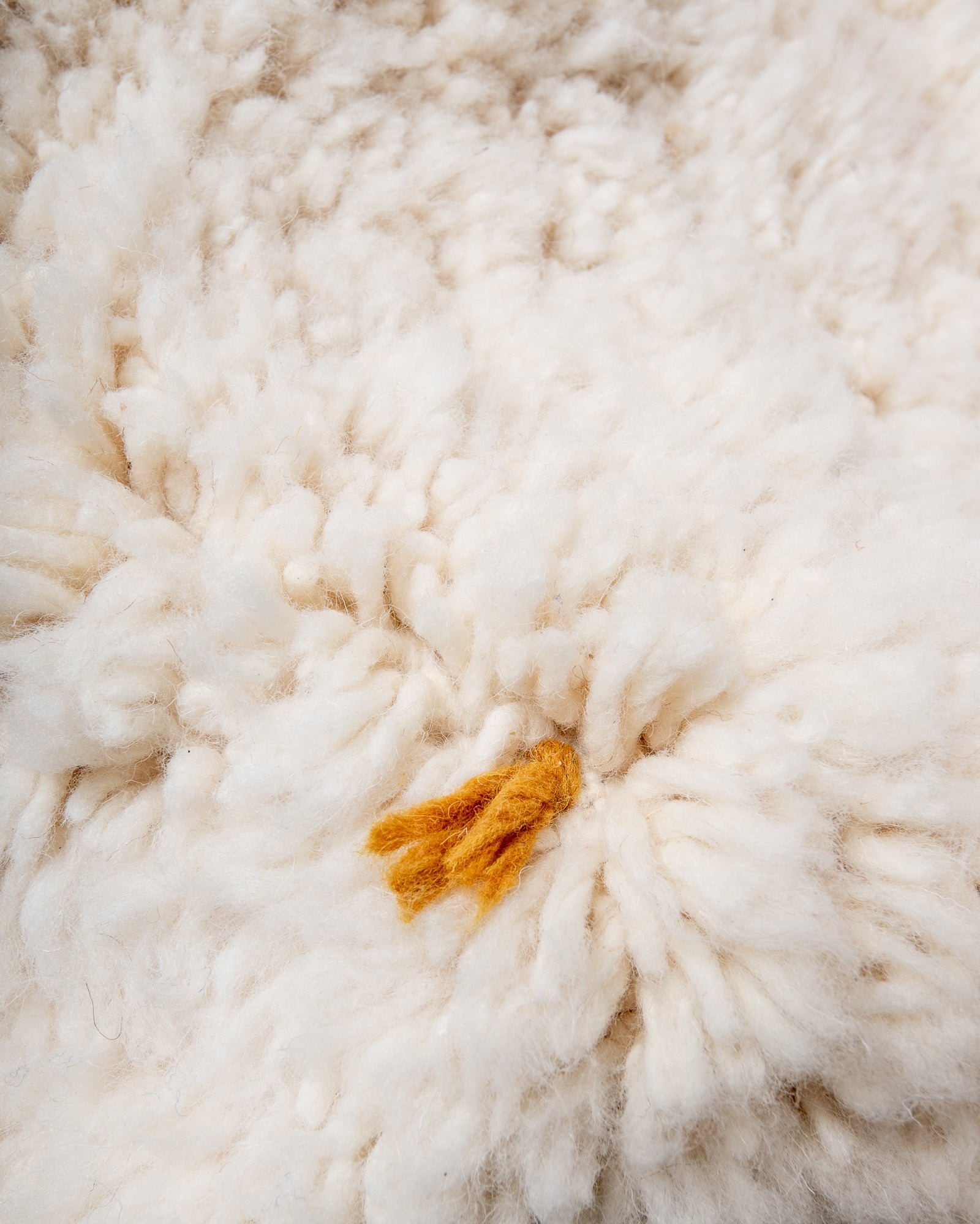 Modern, designer, handcrafted Berber rug from Morocco. Beniourain carpet with beautiful colours and patterns and fluffy wool texture. 