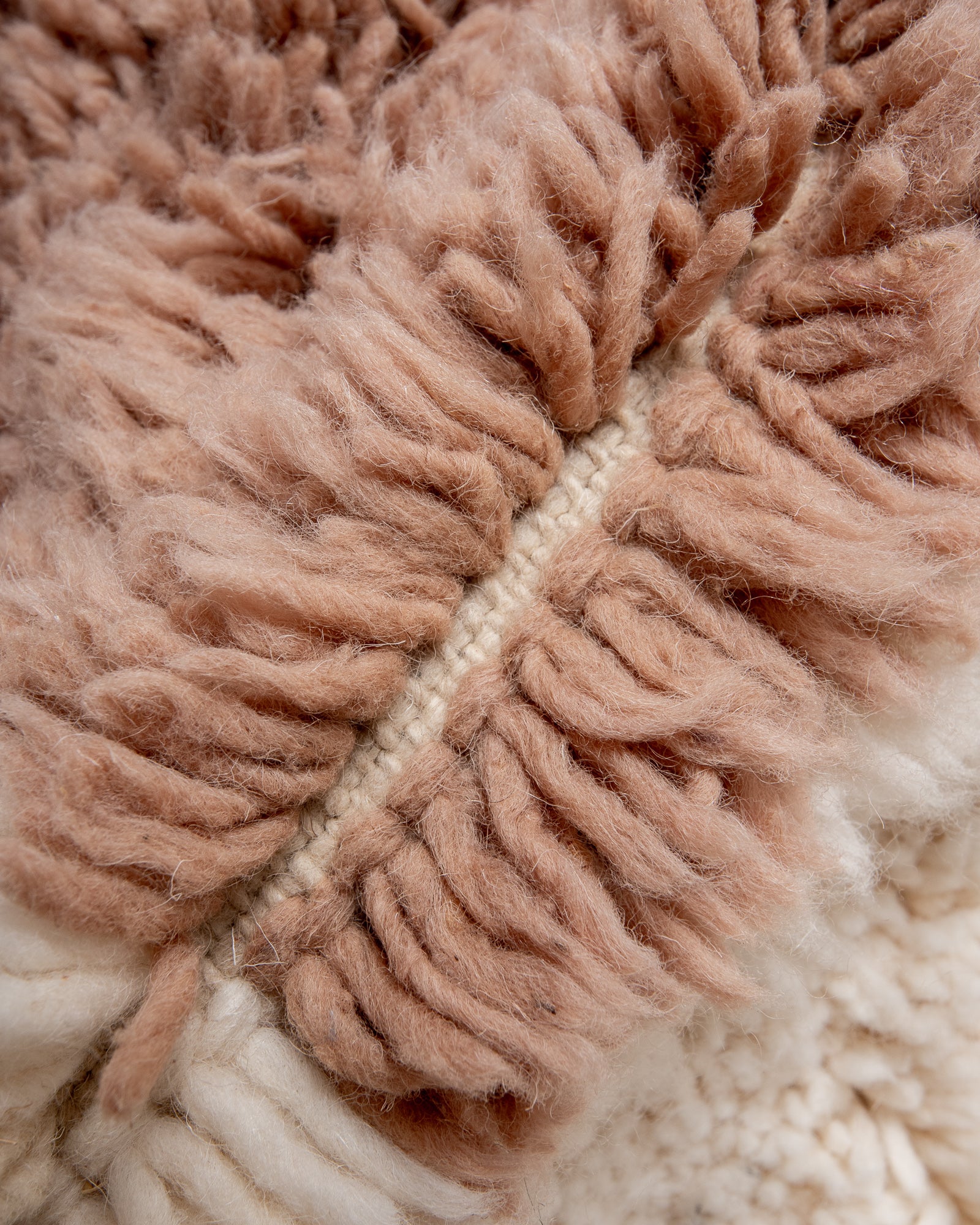 Modern, designer, handcrafted Berber rug from Morocco. Beniourain carpet with beautiful colours and patterns and fluffy wool texture. 