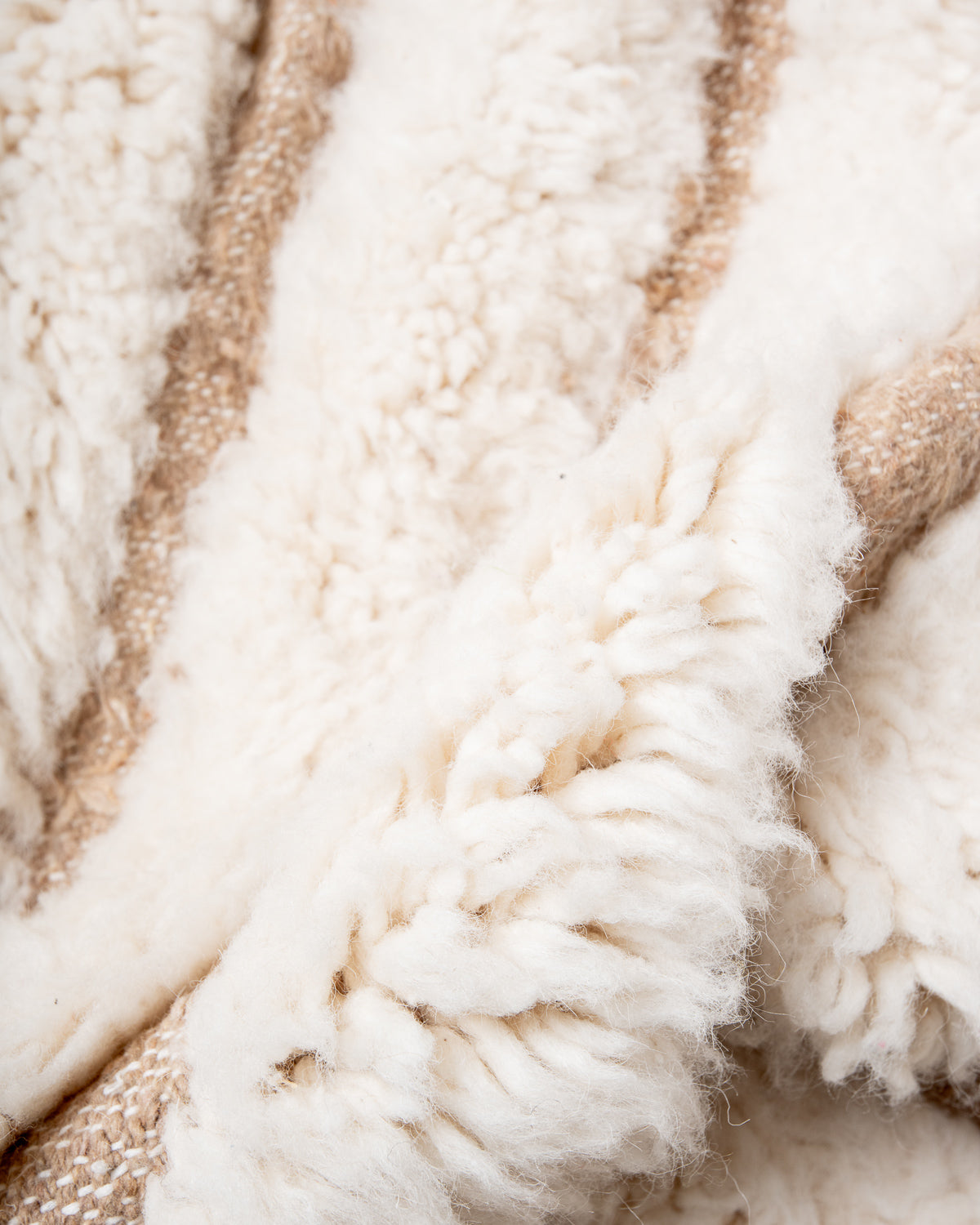 Modern, designer, handcrafted Berber rug from Morocco. Beniourain carpet with beautiful colours and patterns and fluffy wool texture. 