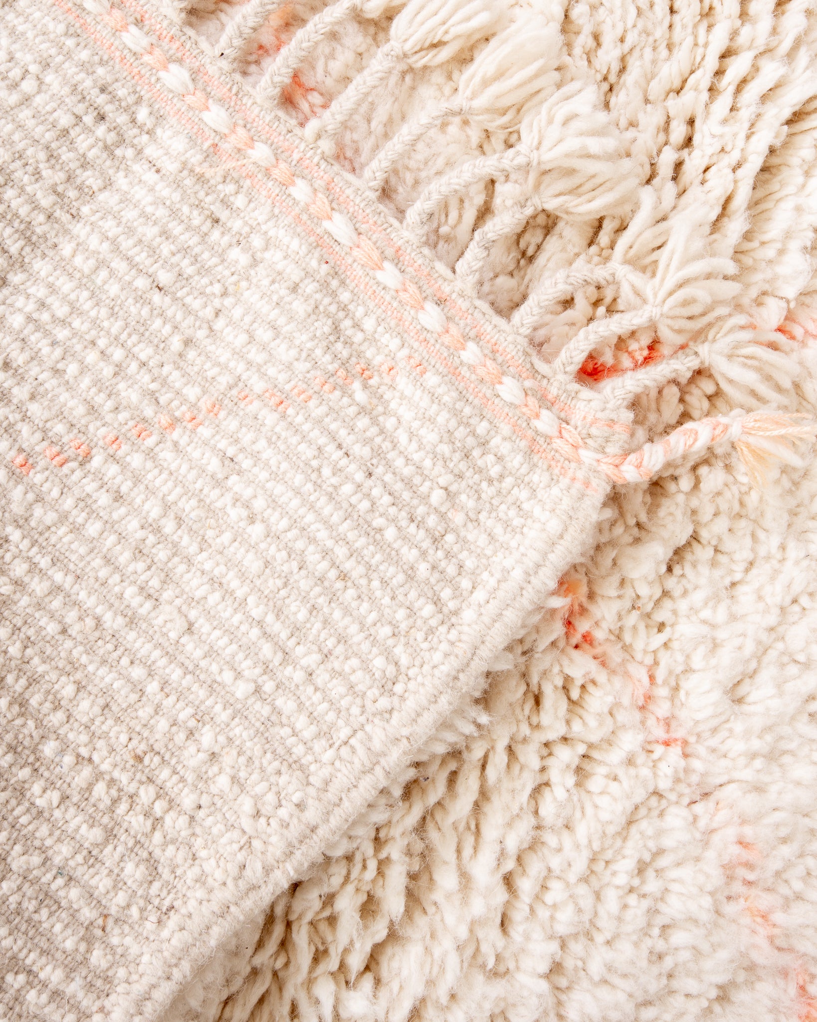 Modern designer handcrafted Berber rug from morocco Beniourain with beautiful colors and patterns