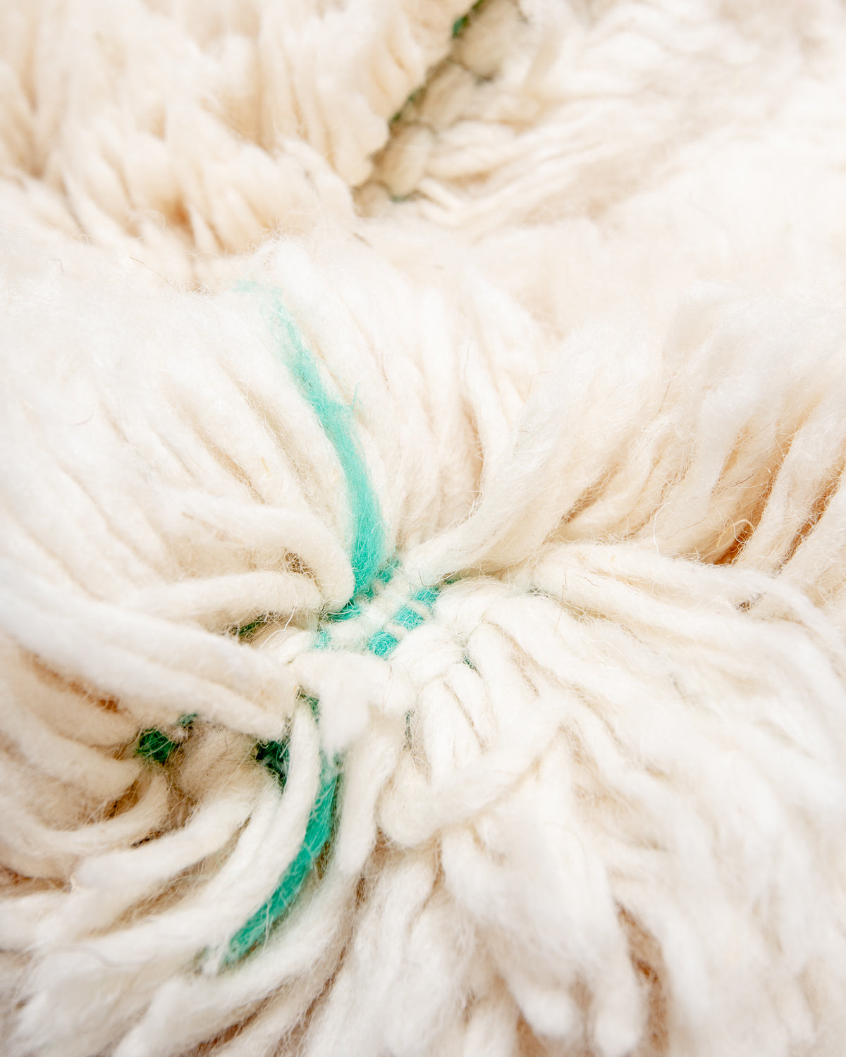 Modern, designer, handcrafted Berber rug from Morocco. Beniourain carpet with beautiful colours and patterns and fluffy wool texture. 