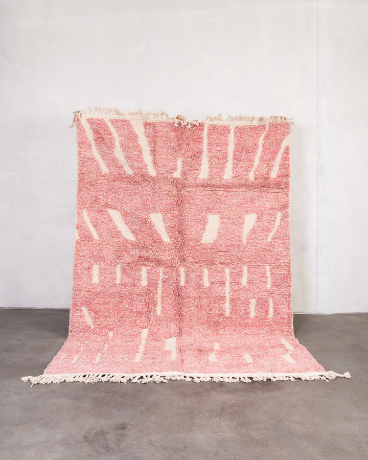 Modern designer handcrafted Berber rug from morocco Beniourain with beautiful colors and patterns