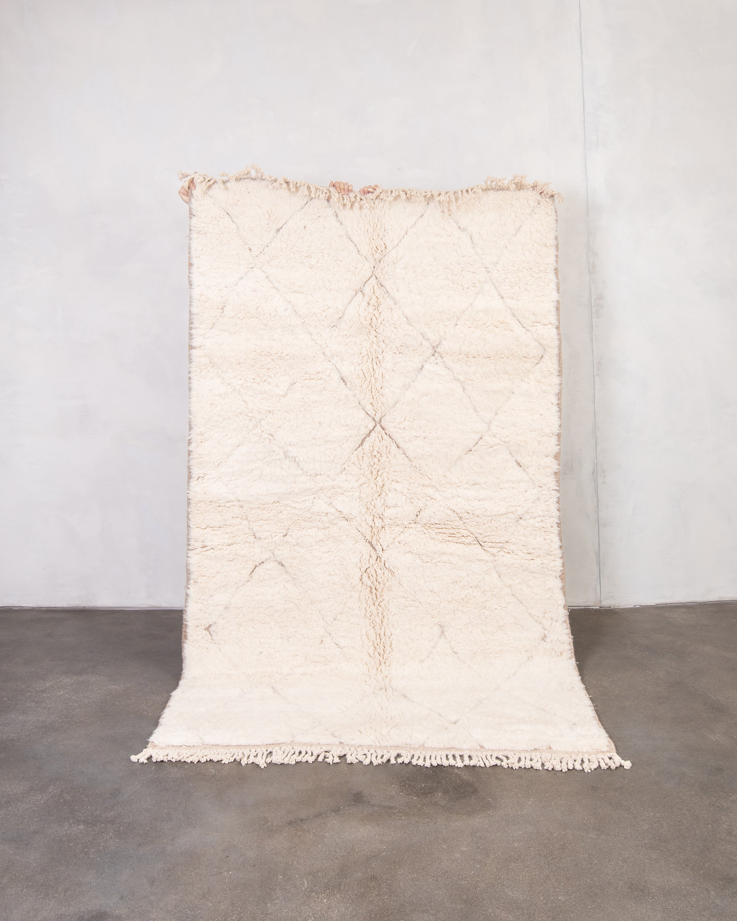 Modern designer handcrafted Berber rug from morocco Beniourain with beautiful colors and patterns