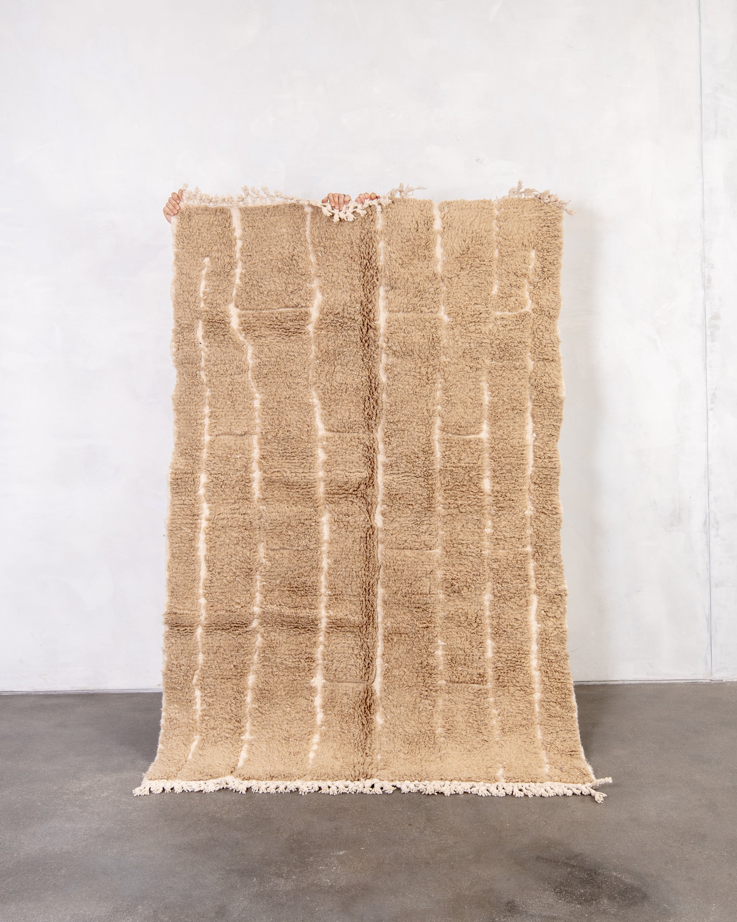 Modern designer handcrafted Berber rug from morocco Beniourain with beautiful colors and patterns