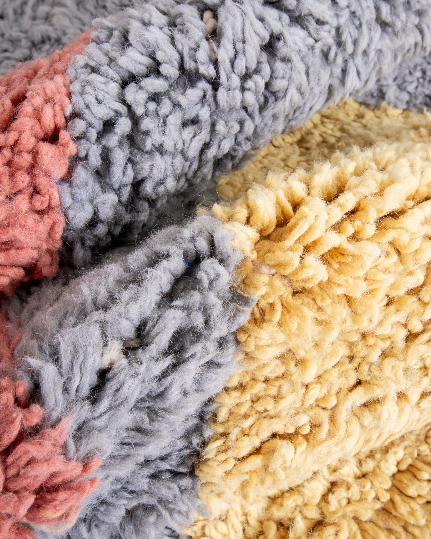 Modern designer handcrafted Berber rug from morocco Beniourain with beautiful colors and patterns