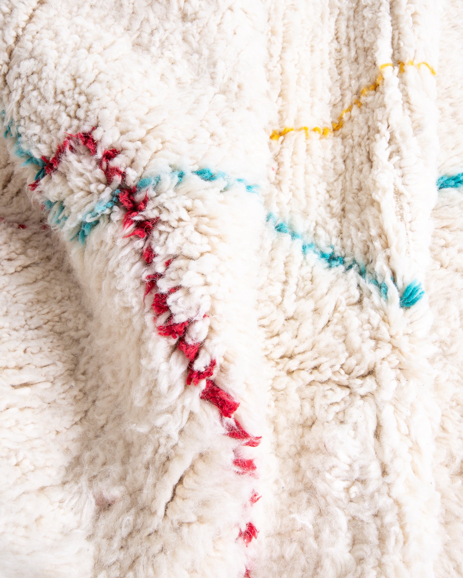 Modern designer handcrafted Berber rug from morocco Beniourain with beautiful colors and patterns