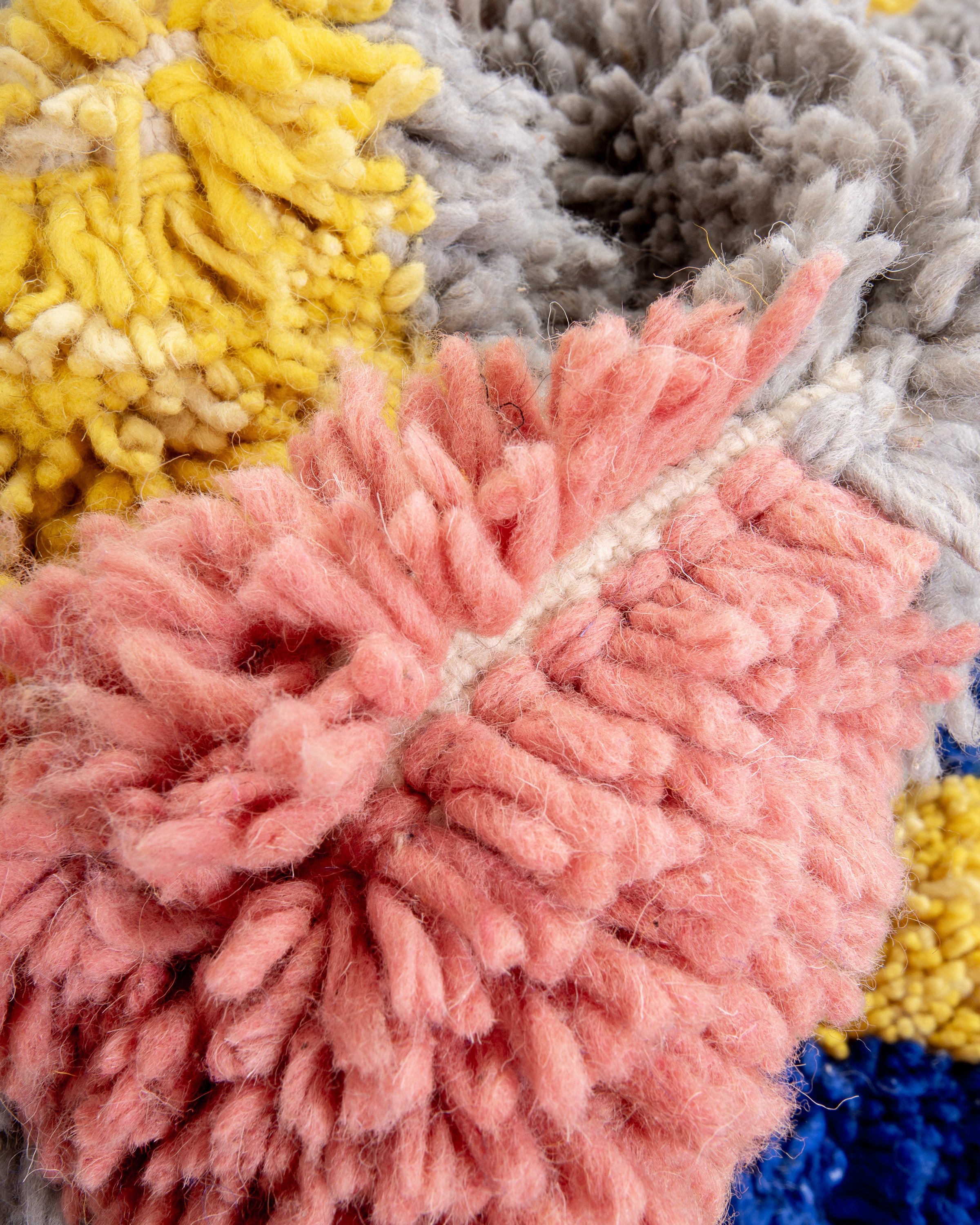 Modern designer handcrafted Berber rug from morocco Beniourain with beautiful colors and patterns