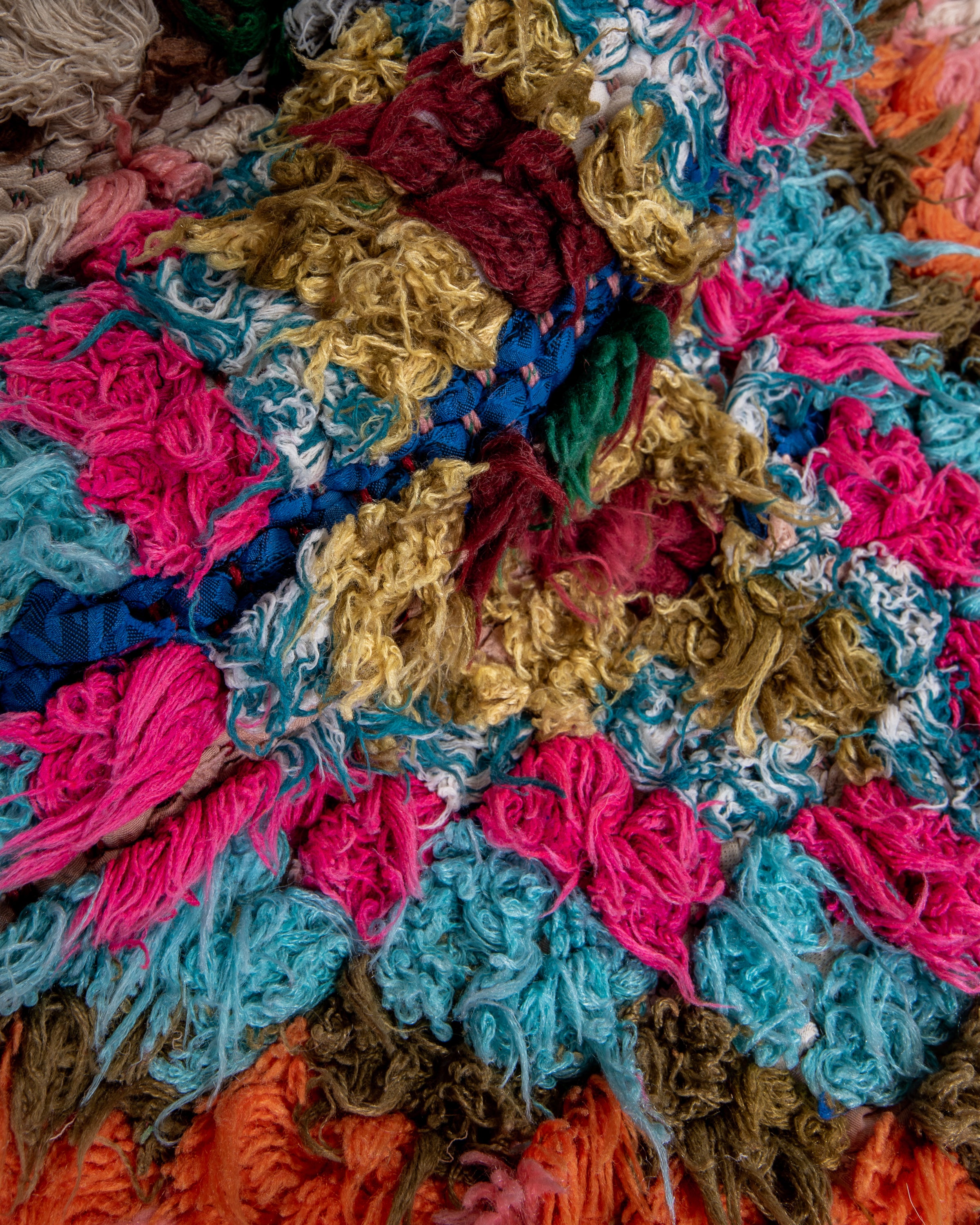 Modern designer handcrafted Berber rug from morocco Beniourain with beautiful colors and patterns