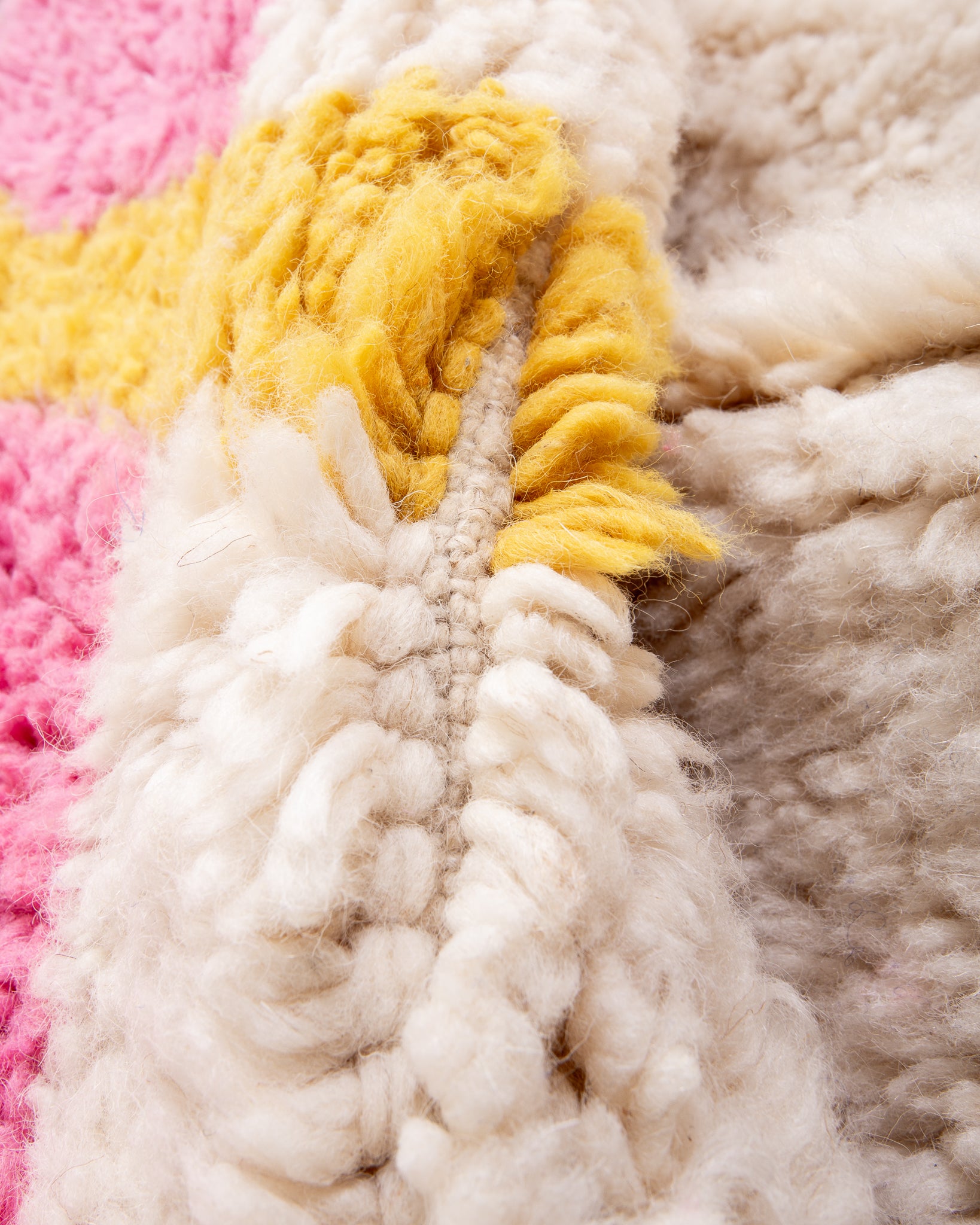 Modern designer handcrafted Berber rug from morocco Beniourain with beautiful colors and patterns