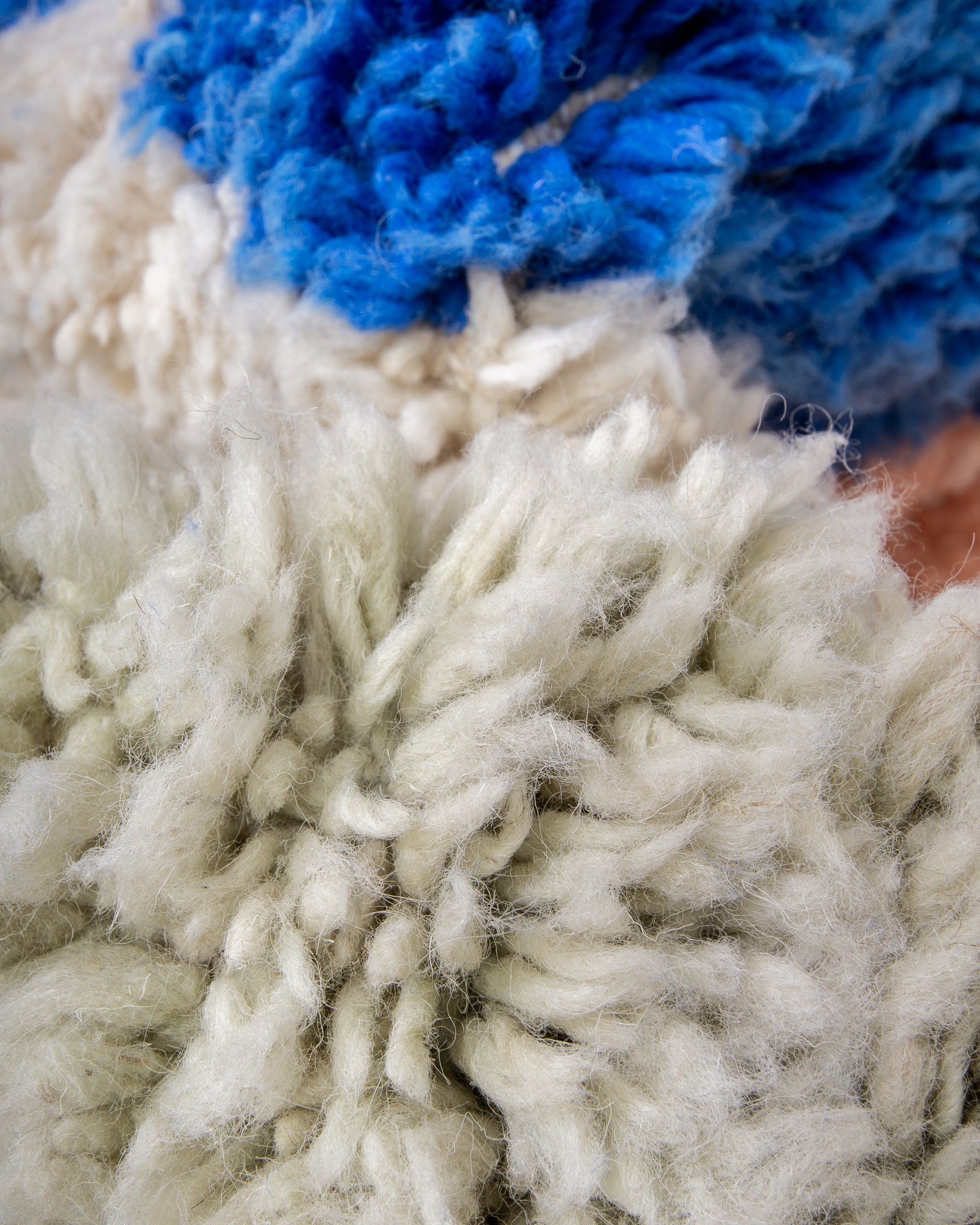 Modern designer handcrafted Berber rug from morocco Beniourain with beautiful colors and patterns