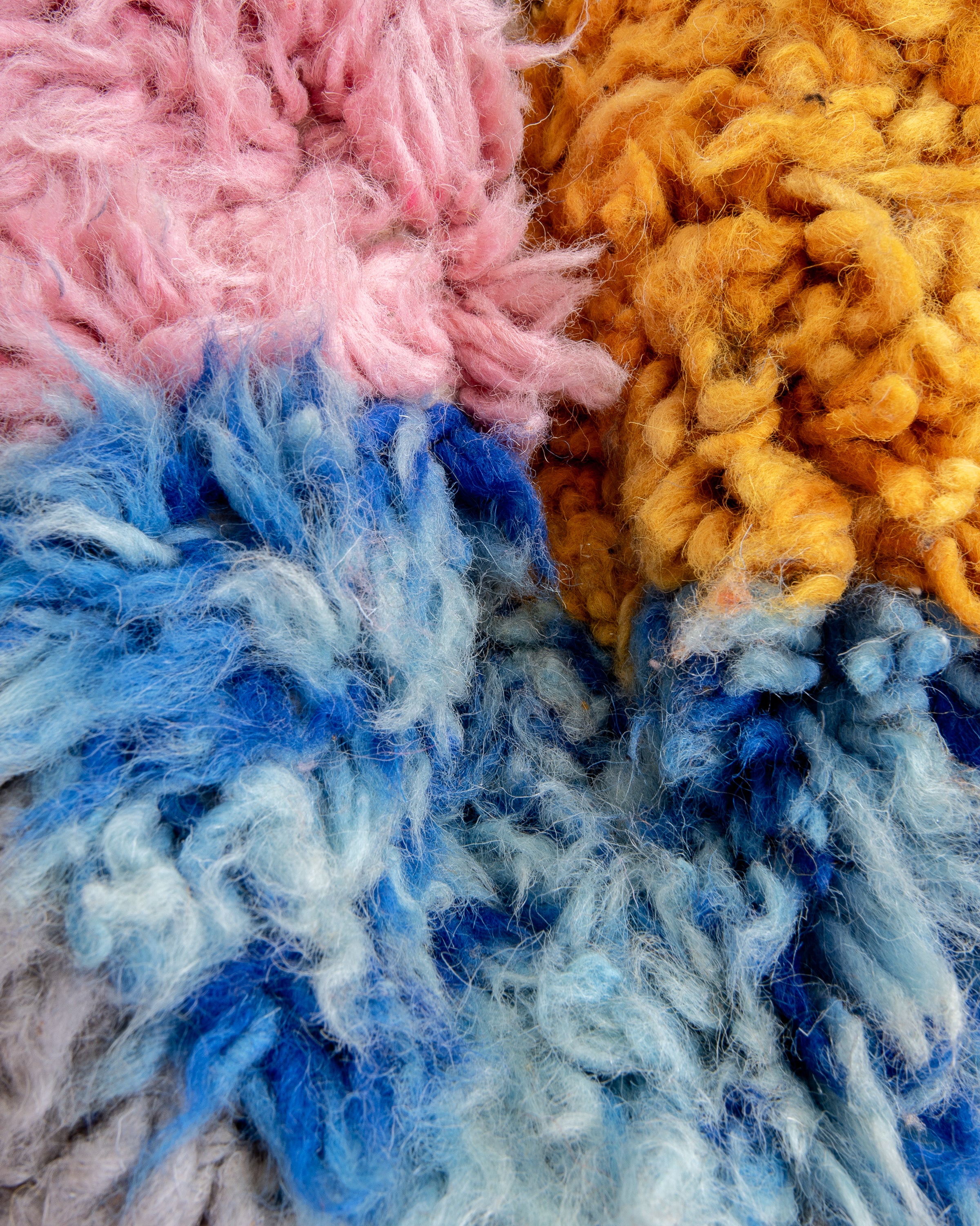 Modern designer handcrafted Berber rug from morocco Beniourain with beautiful colors and patterns