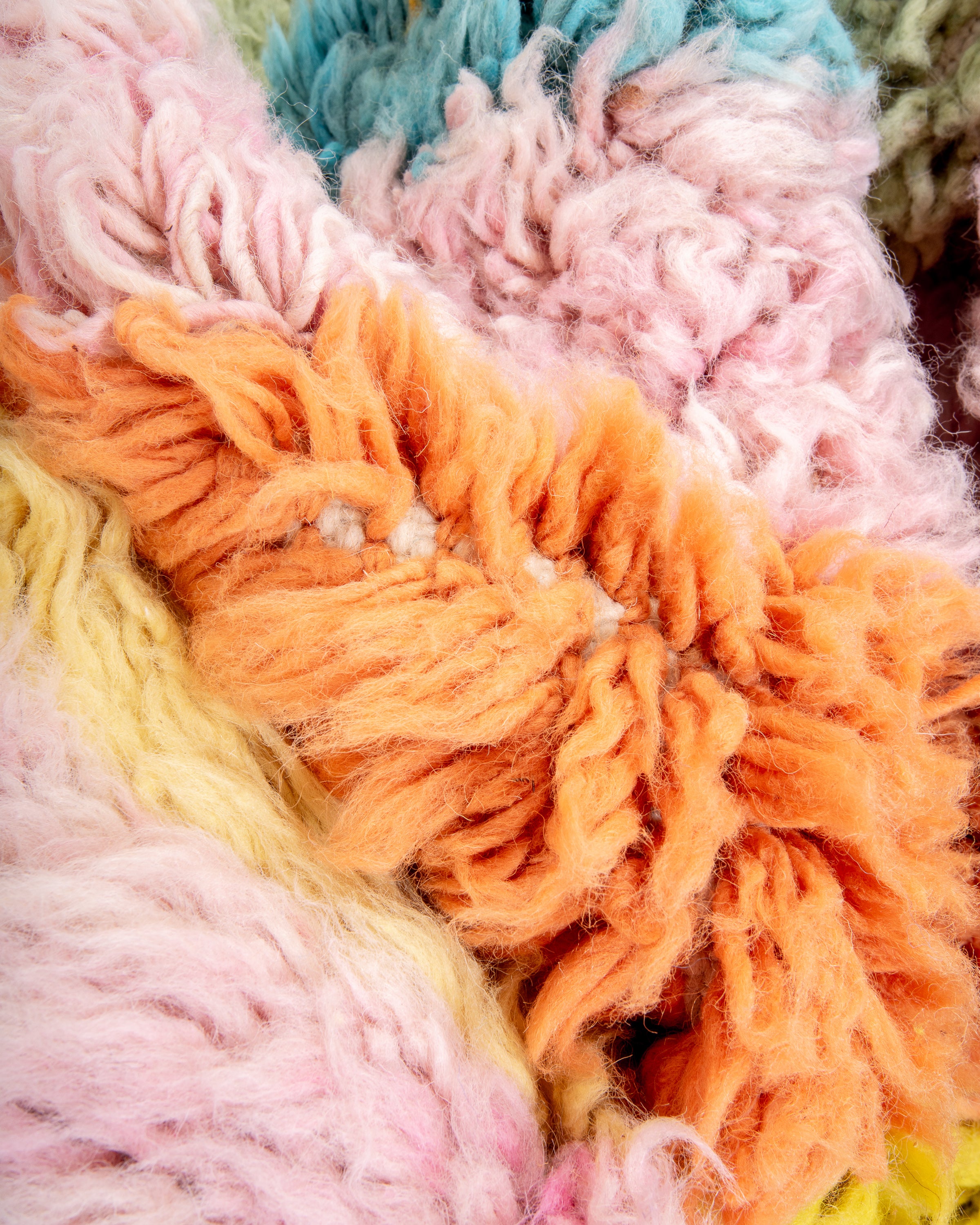 Modern designer handcrafted Berber rug from morocco Beniourain with beautiful colors and patterns