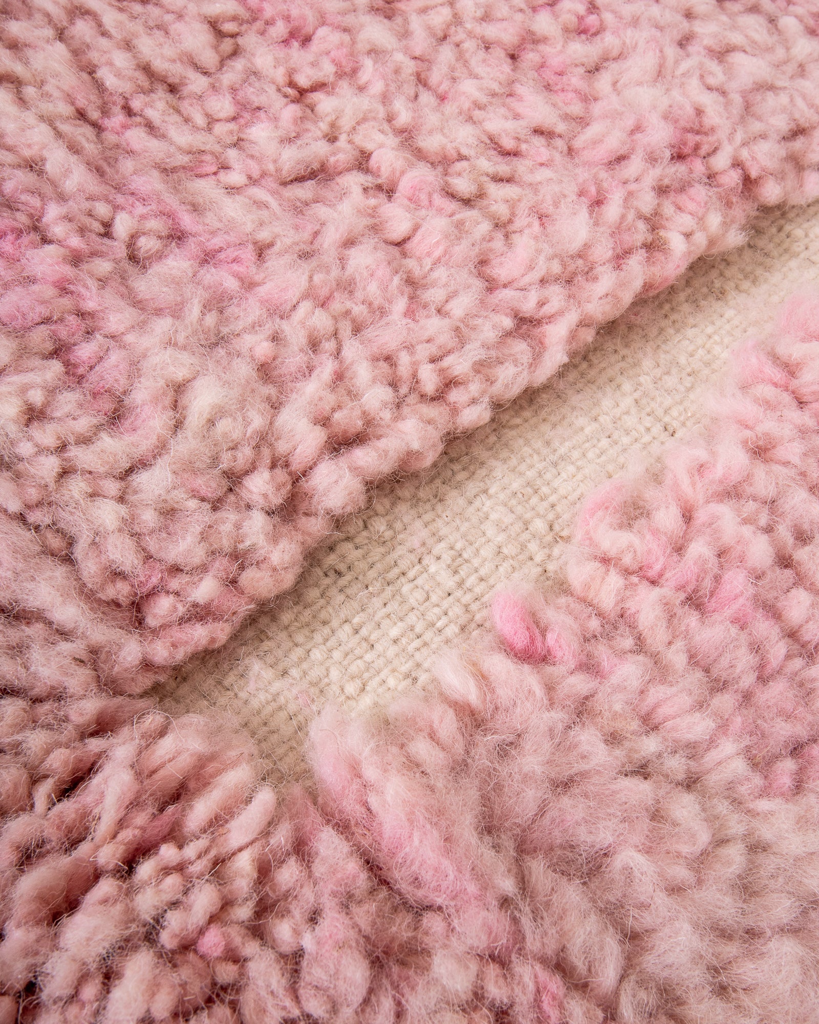 Modern, designer, handcrafted Berber rug from Morocco. Beniourain carpet with beautiful colours and patterns and fluffy wool texture. 