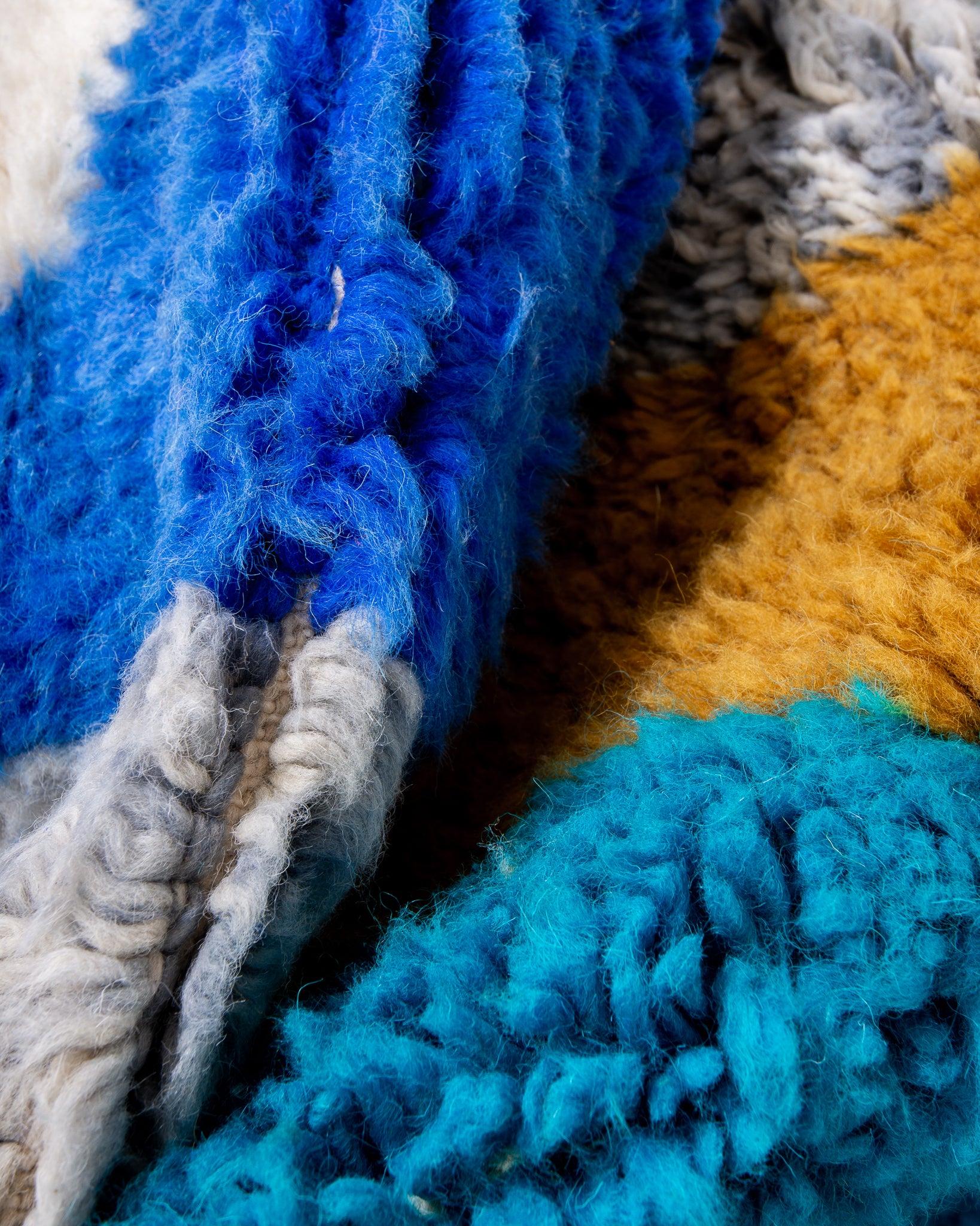 Modern designer handcrafted Berber rug from morocco Beniourain with beautiful colors and patterns