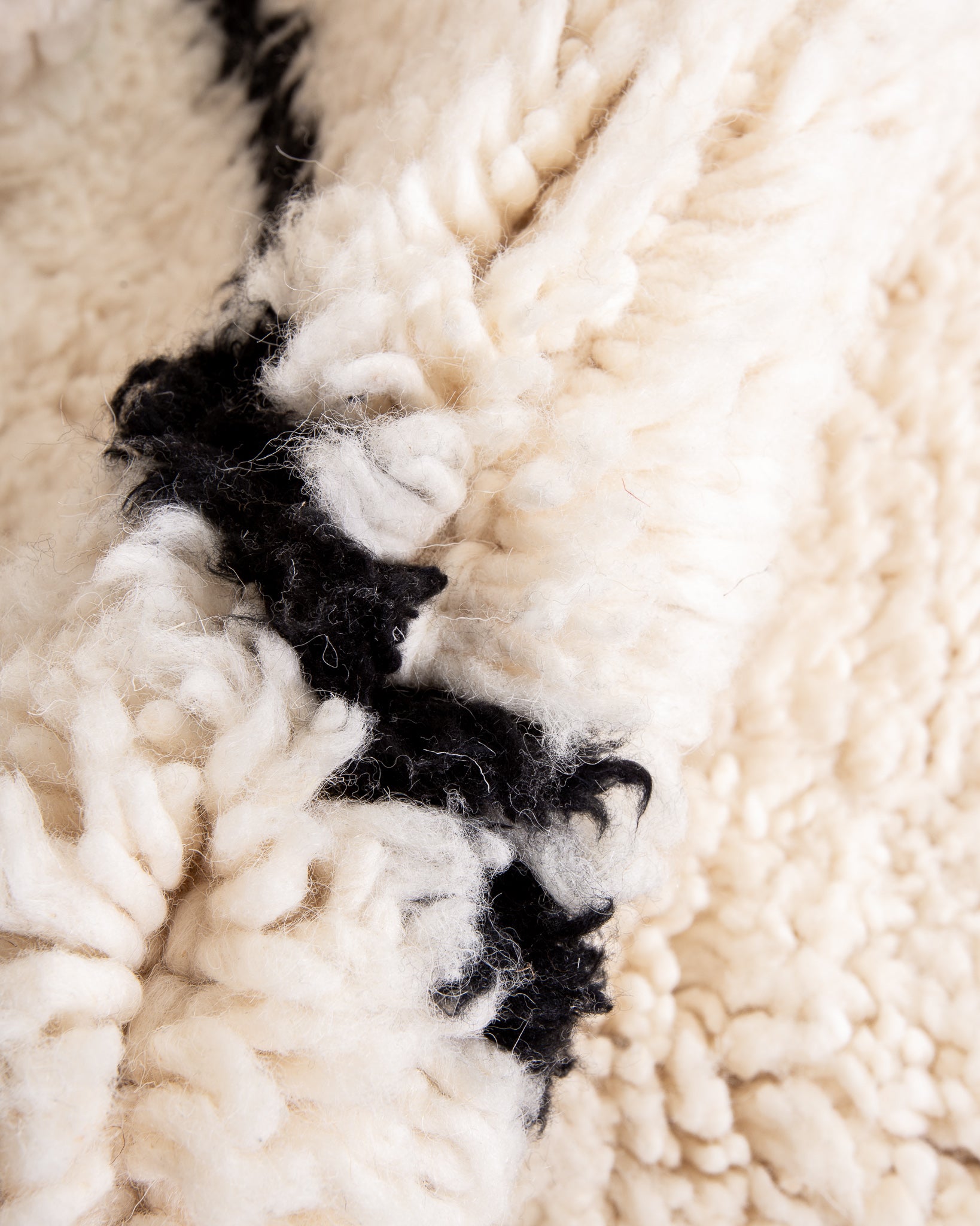 Modern designer handcrafted Berber rug from morocco Beniourain with beautiful colors and patterns