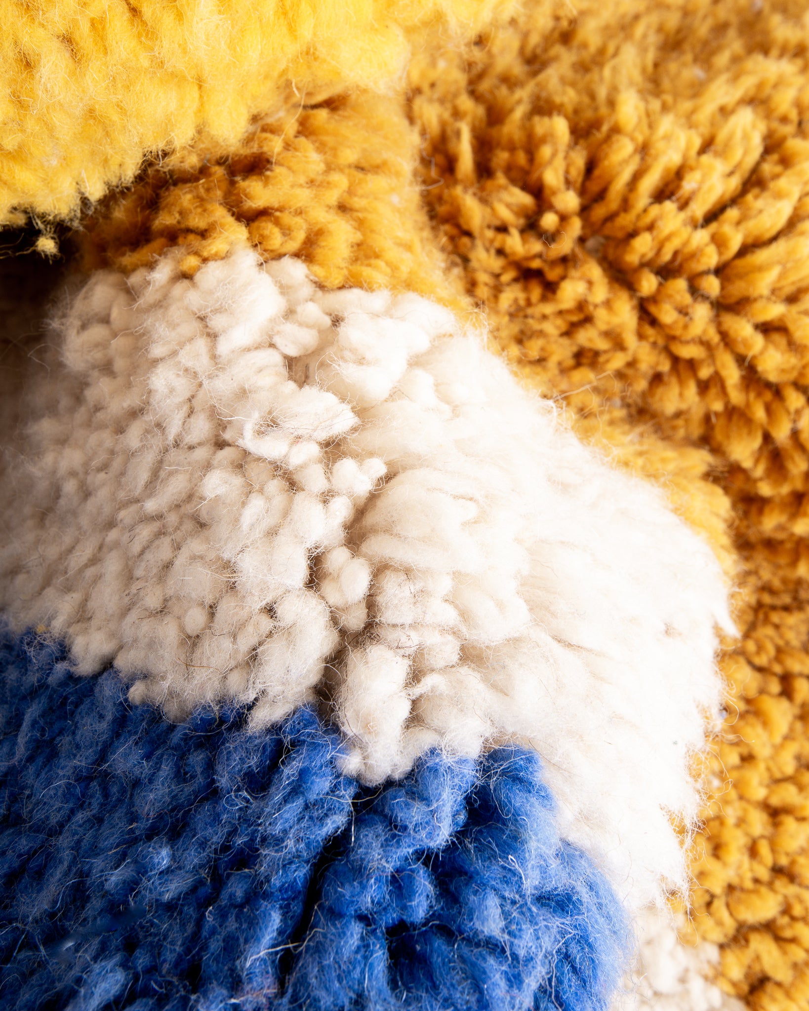 Modern designer handcrafted Berber rug from morocco Beniourain with beautiful colors and patterns