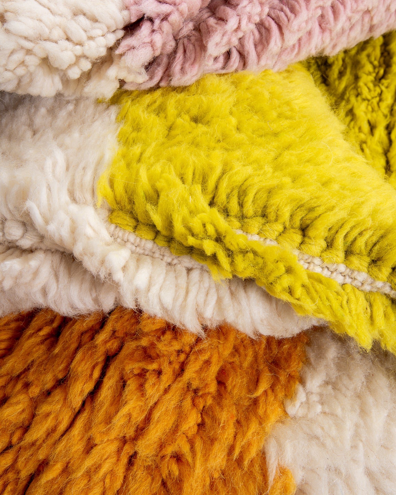 Modern designer handcrafted Berber rug from morocco Beniourain with beautiful colors and patterns