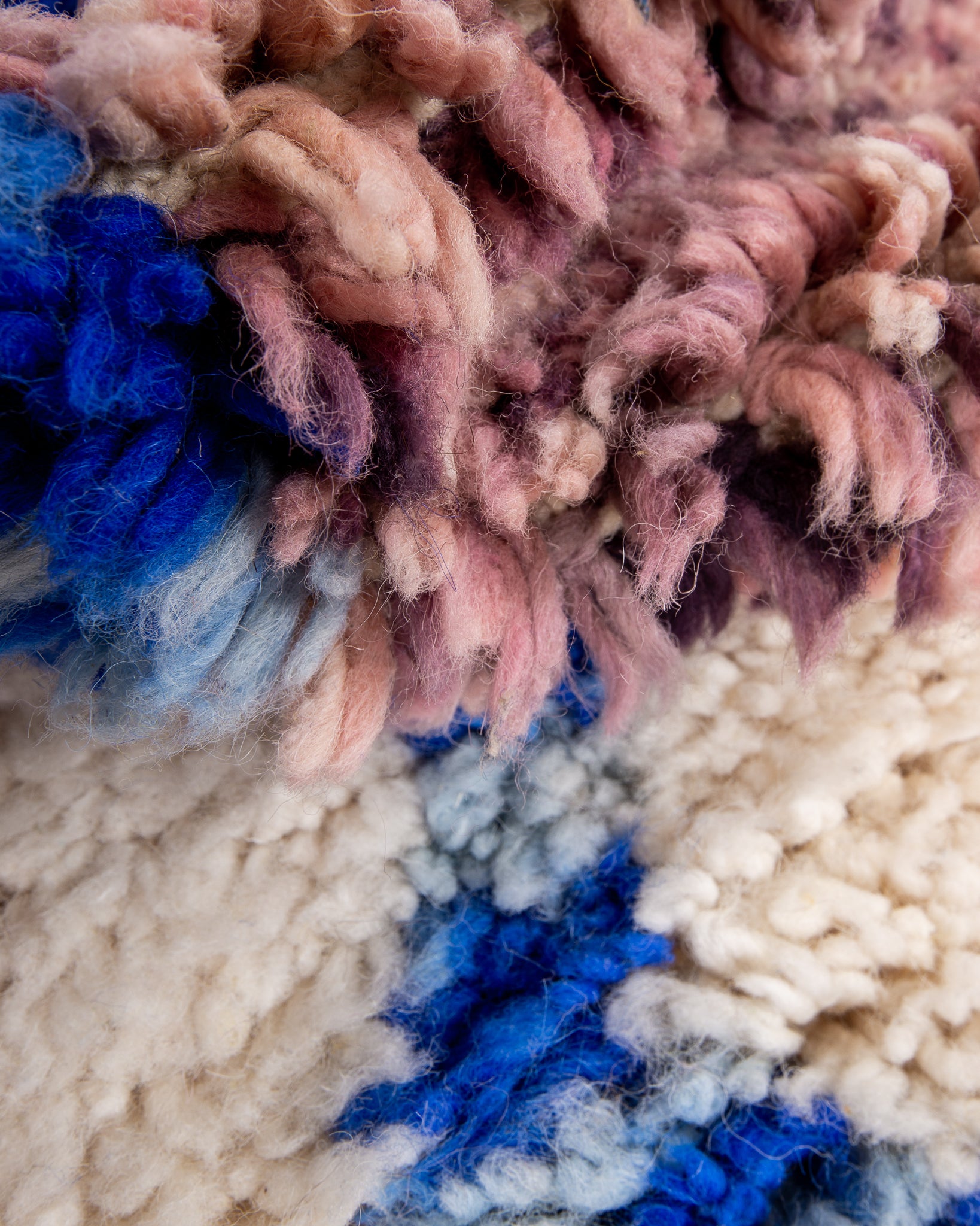 Modern designer handcrafted Berber rug from morocco Beniourain with beautiful colors and patterns