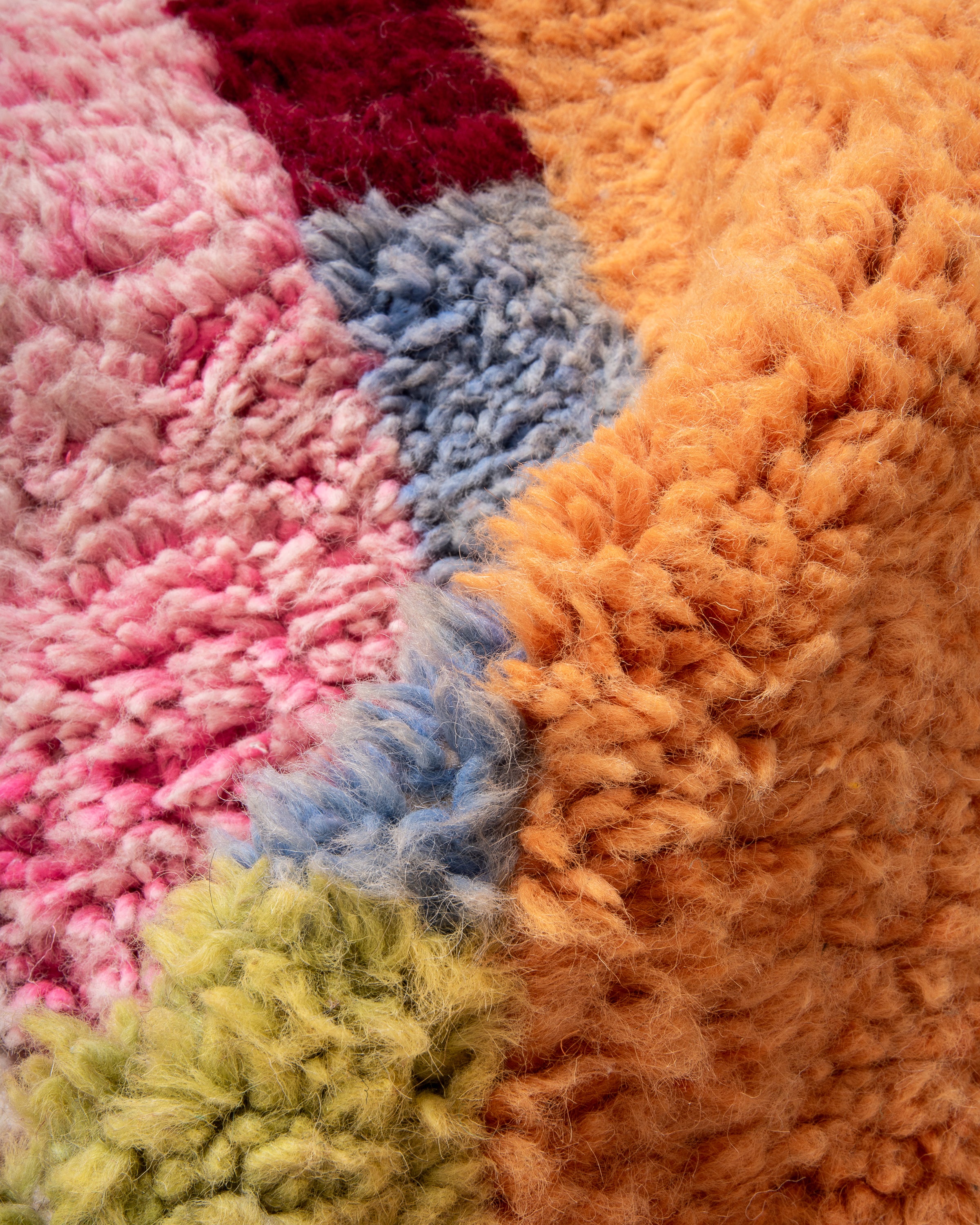 Modern designer handcrafted Berber rug from morocco Beniourain with beautiful colors and patterns